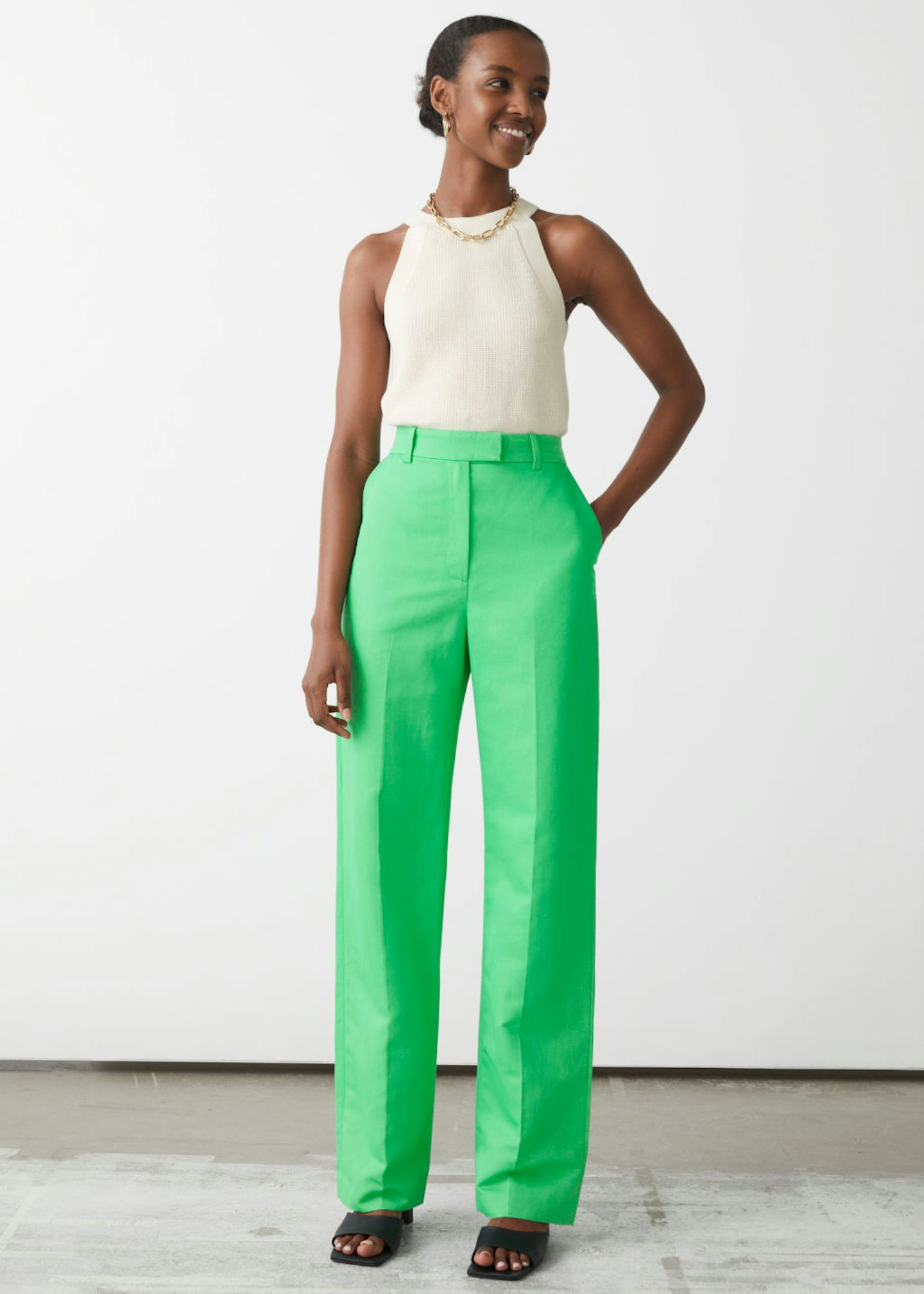 & Other Stories, Straight High Waist Trousers, £75