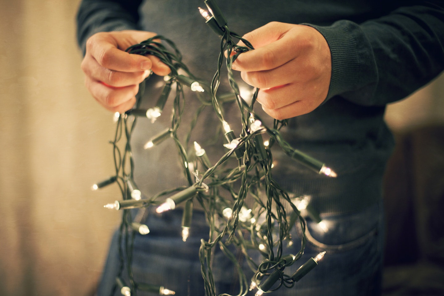 Traditional Christmas decorations: Christmas lights