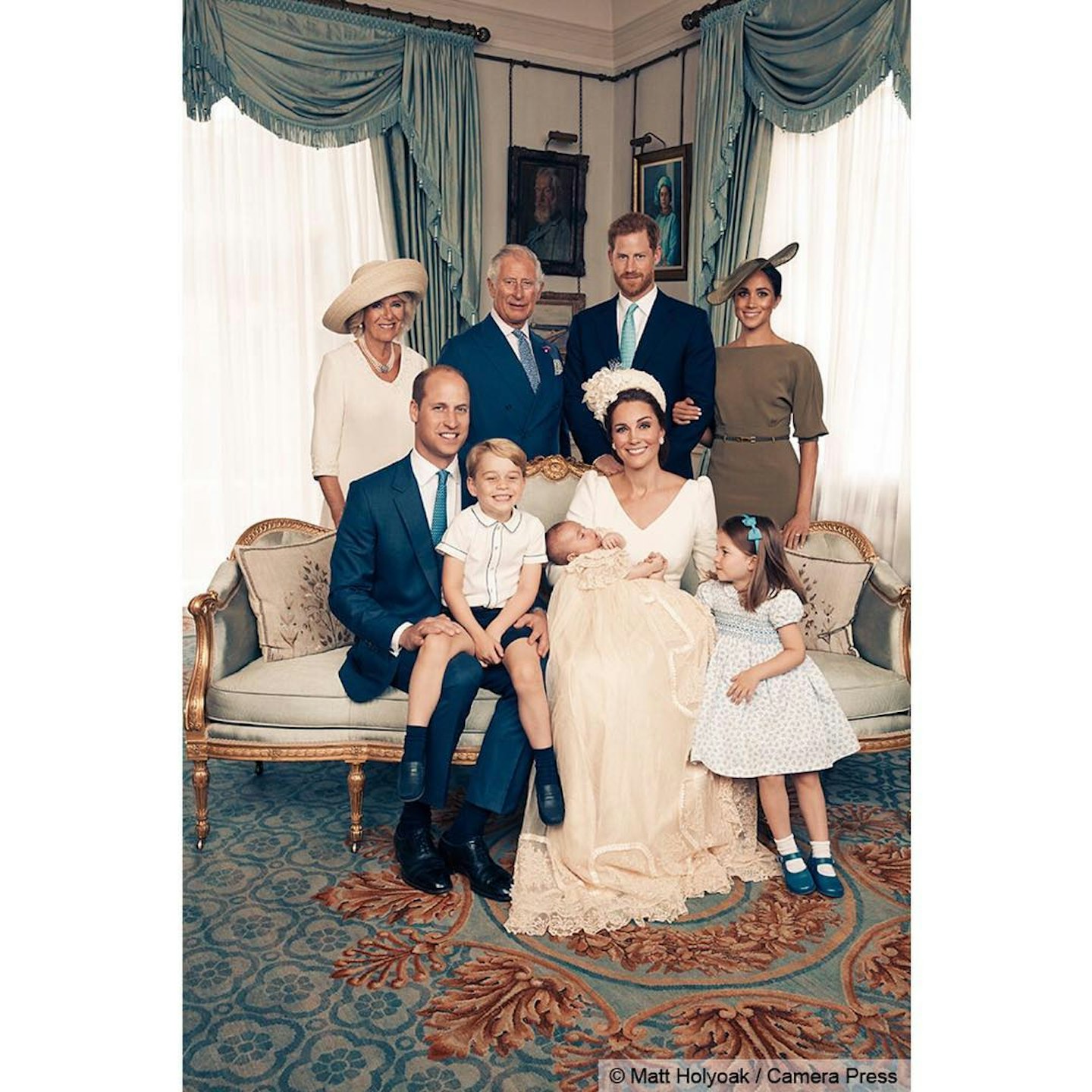 Royal family at the Christening