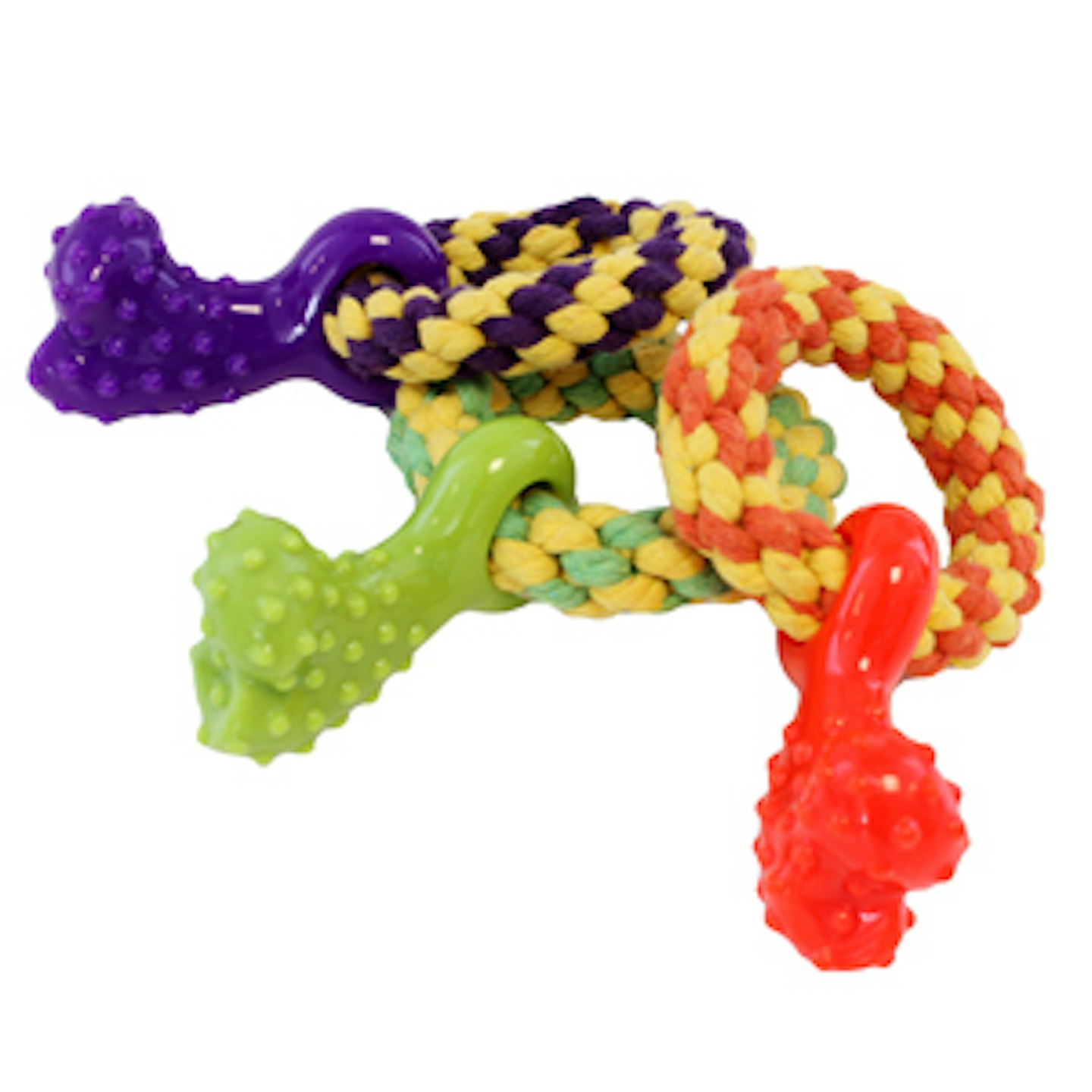 Little Rascals Teething Rope Ring Toy for Puppies and Small Dogs