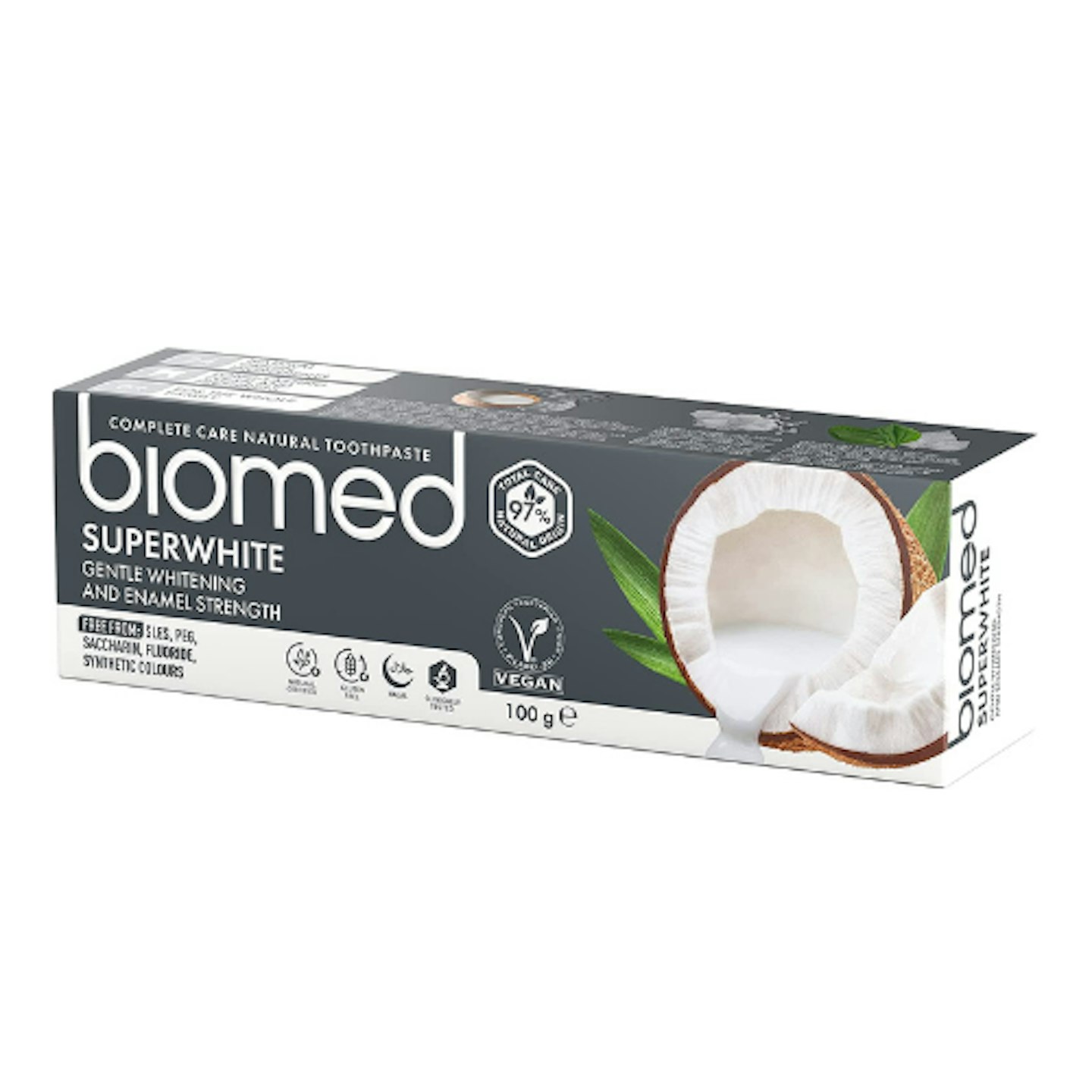 SPLAT biomed toothpaste on white background