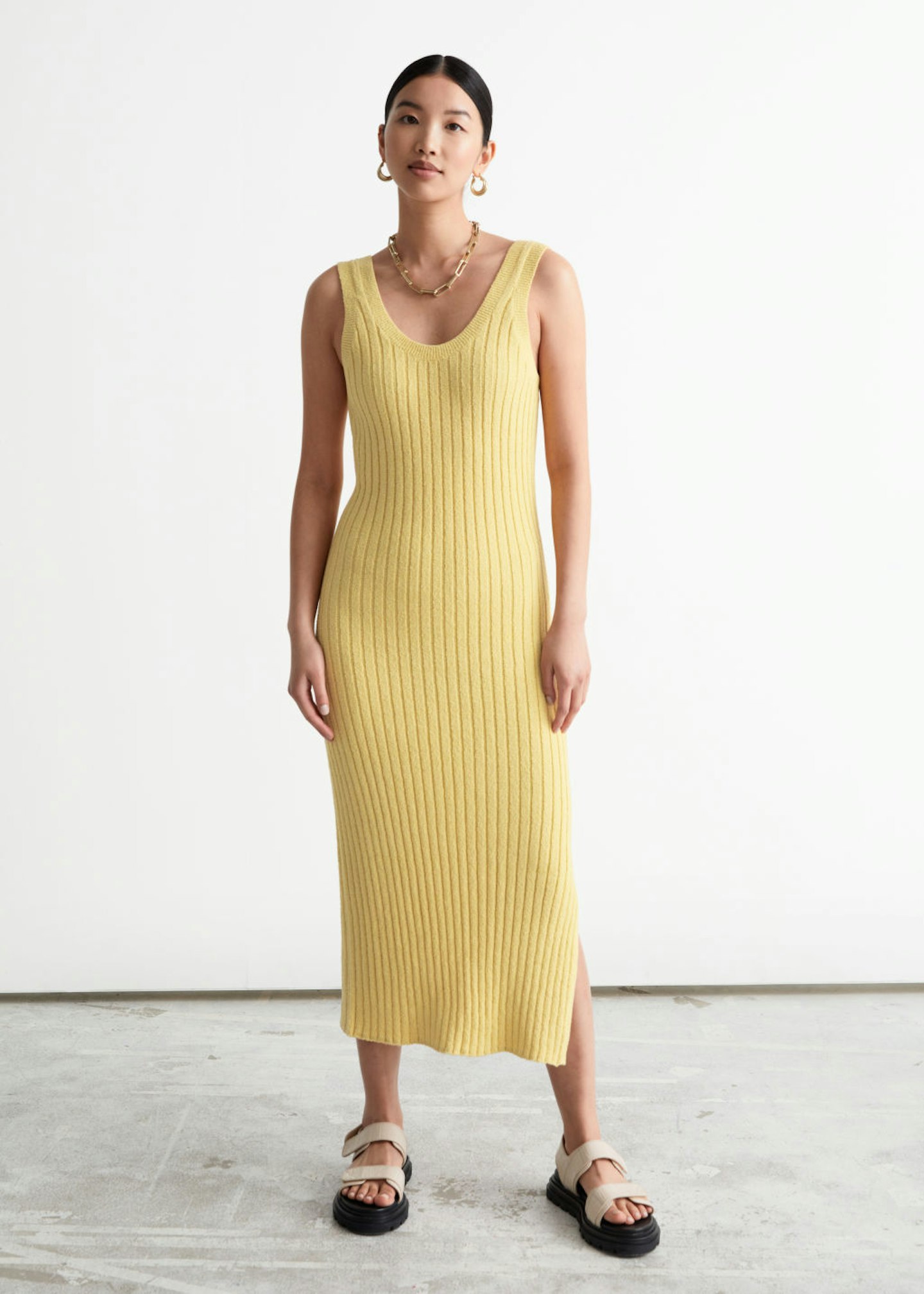 & Other Stories, Rib Knit Midi Dress, £65