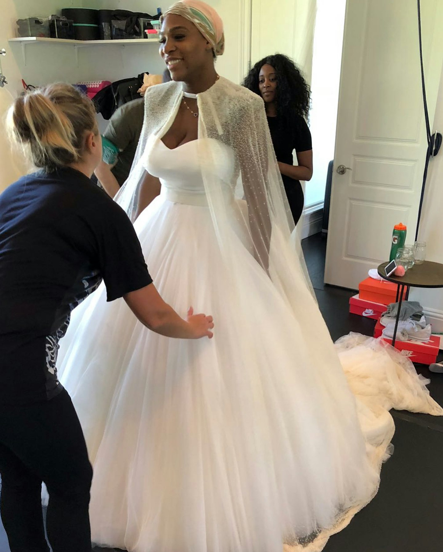 serena williams wedding dress