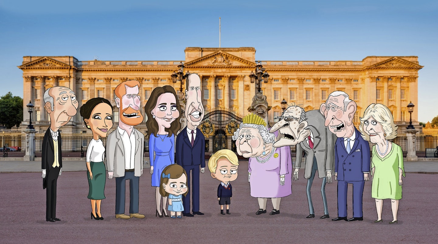 royal family satirical cartoon