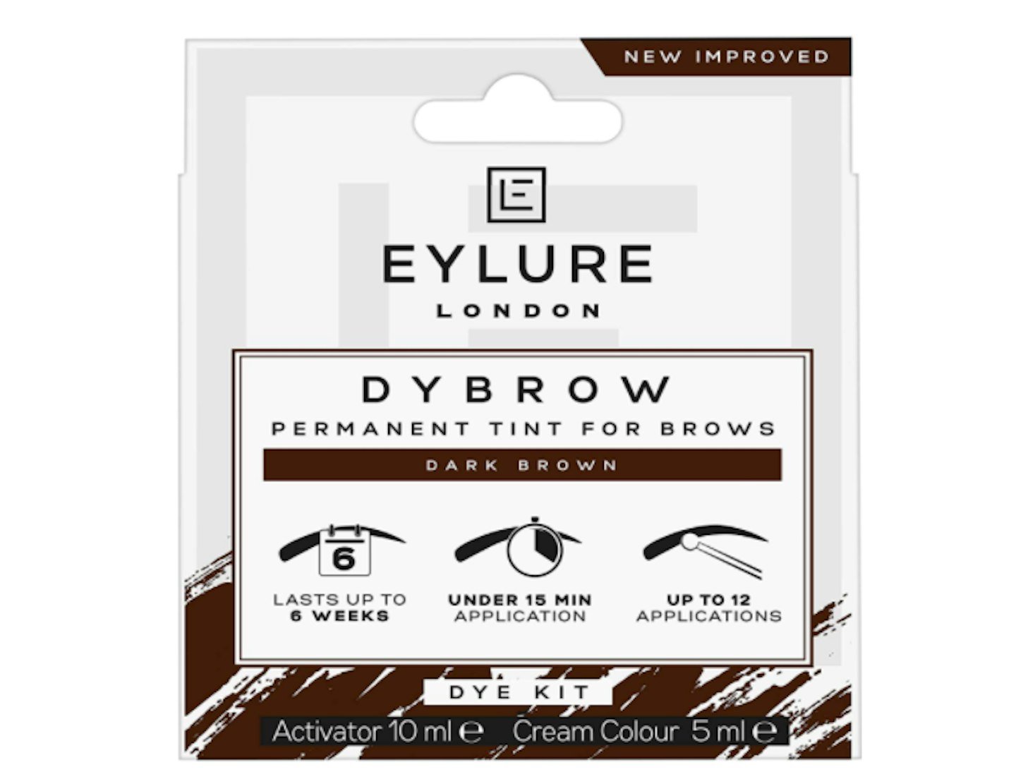 Eylure DYBROW Eyebrow Dye Kit, Dark Brown
