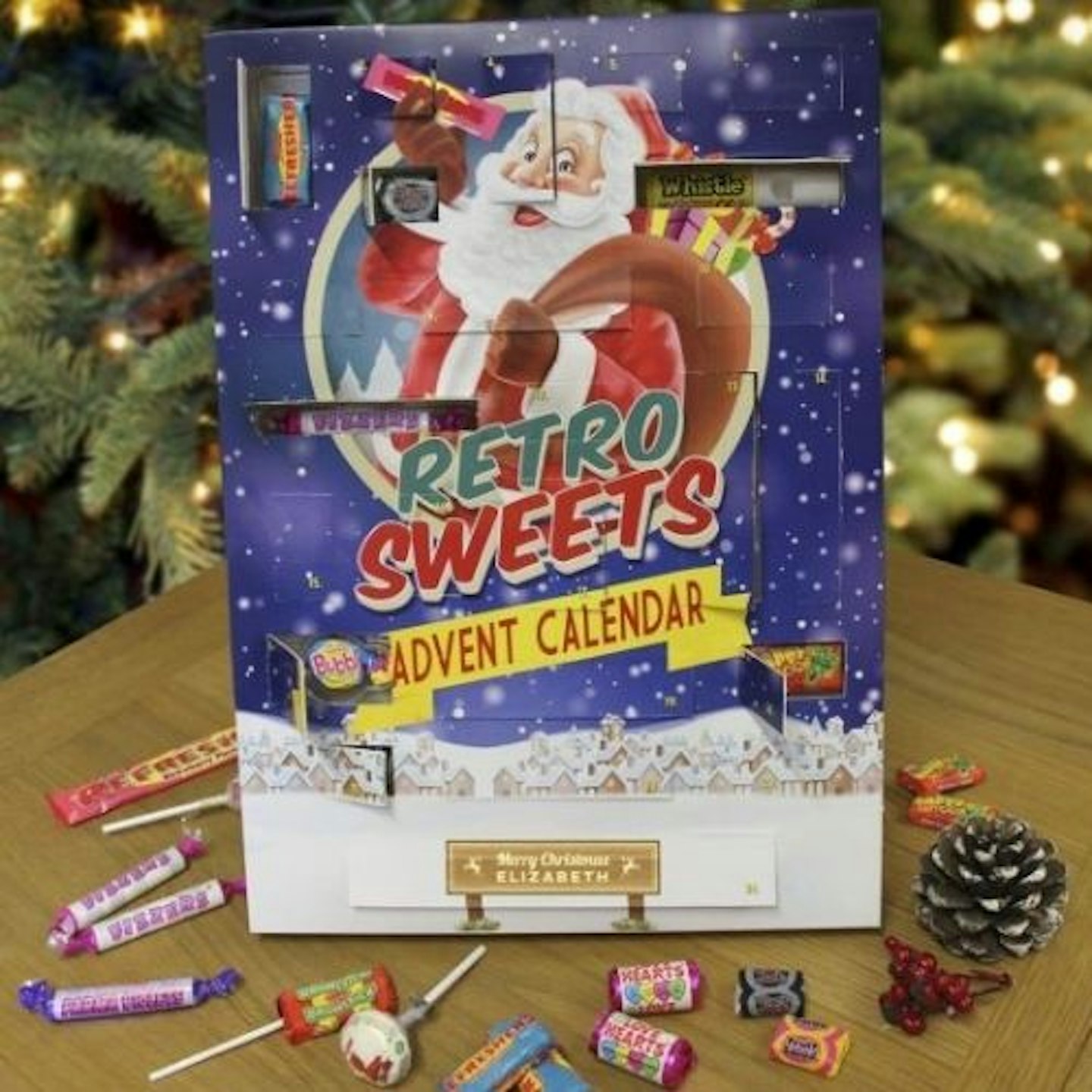 Personalised Retro Sweets Advent Calendar
