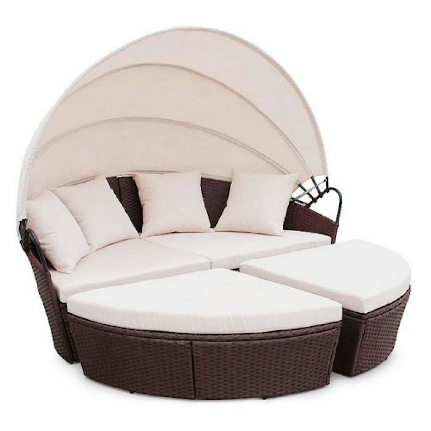 EVRE Bali Day Bed Outdoor Garden Furniture Set With Canopy