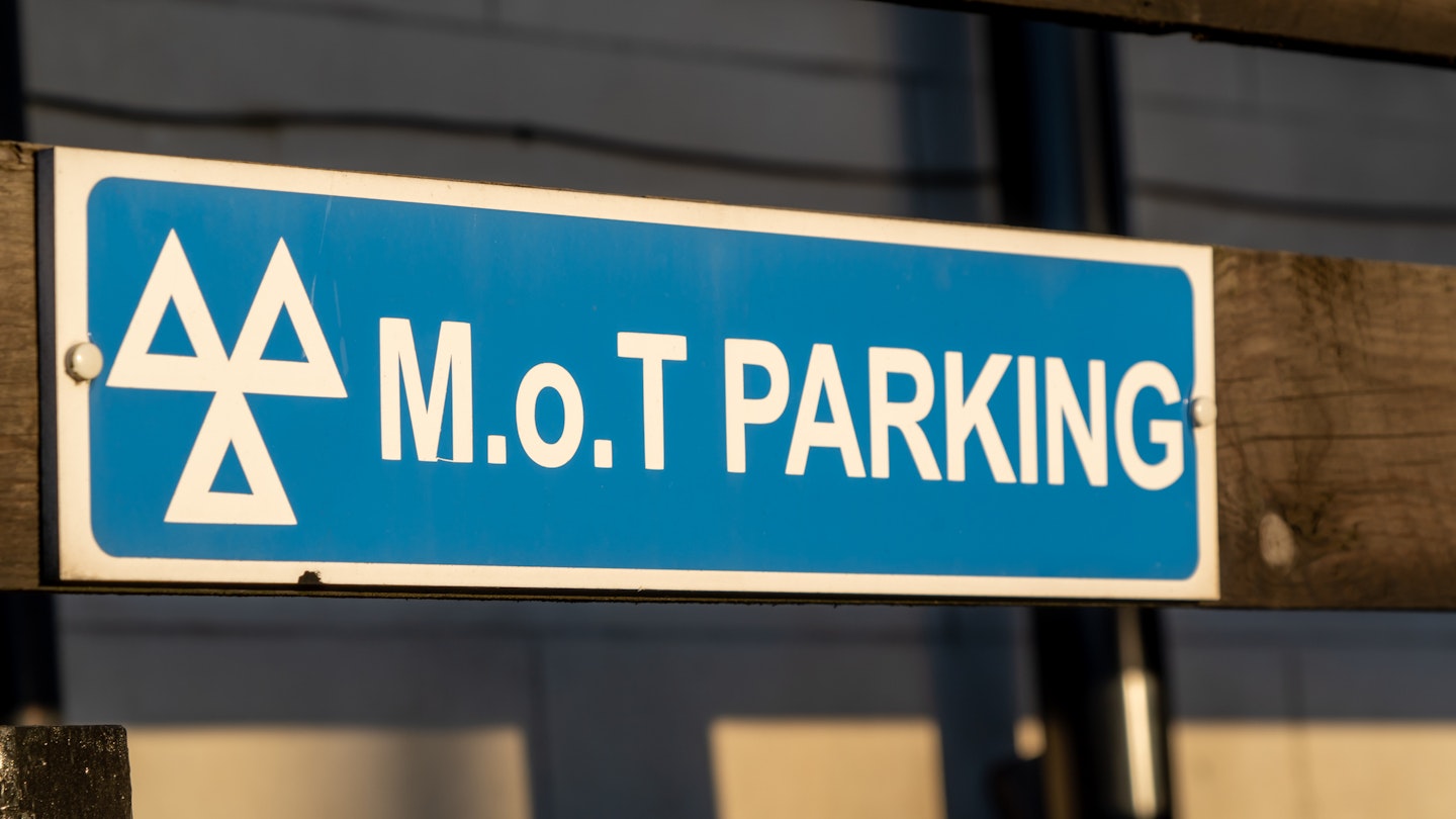 An MOT Centre sign