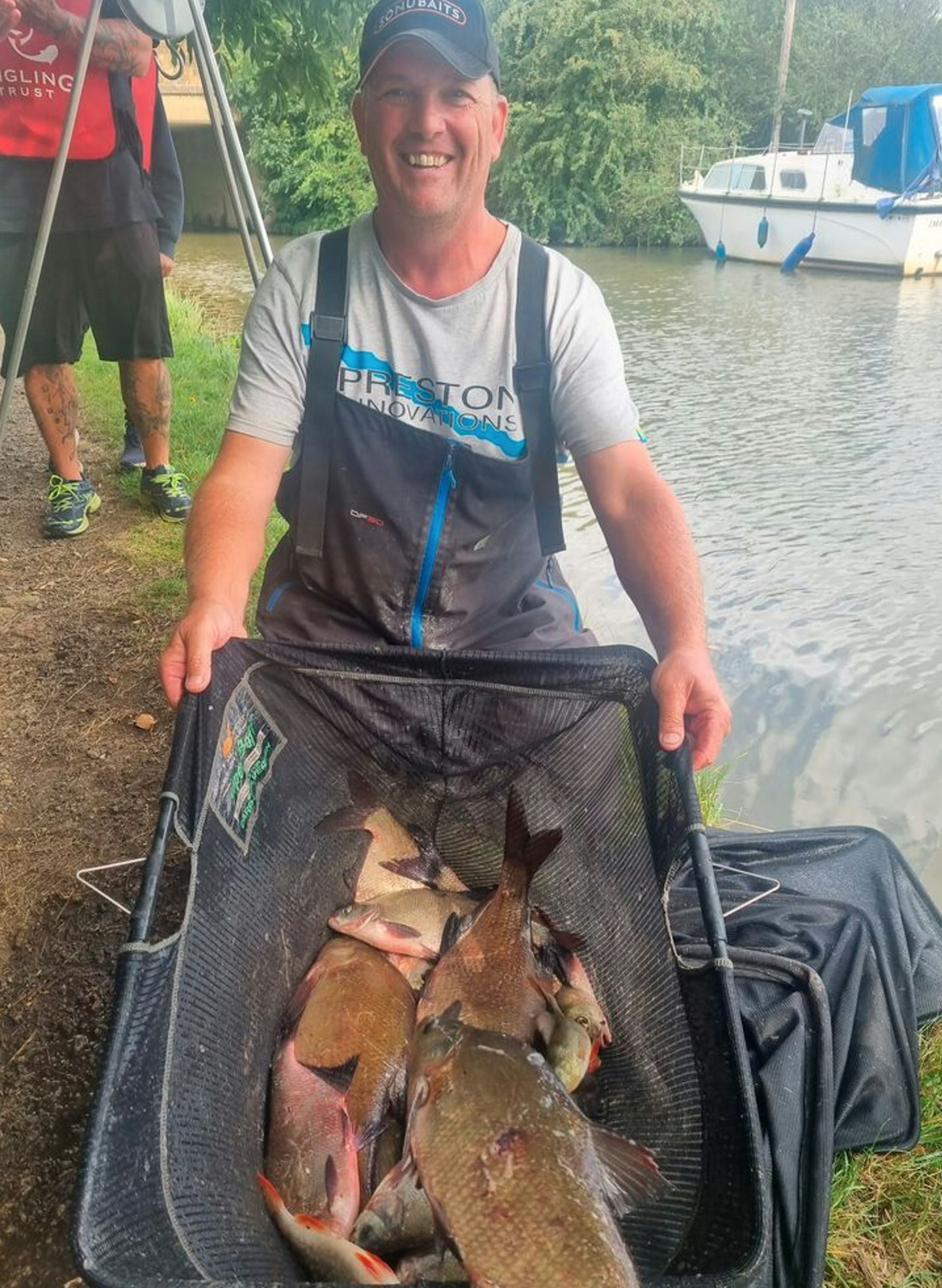 Dave Brown with his winning catch