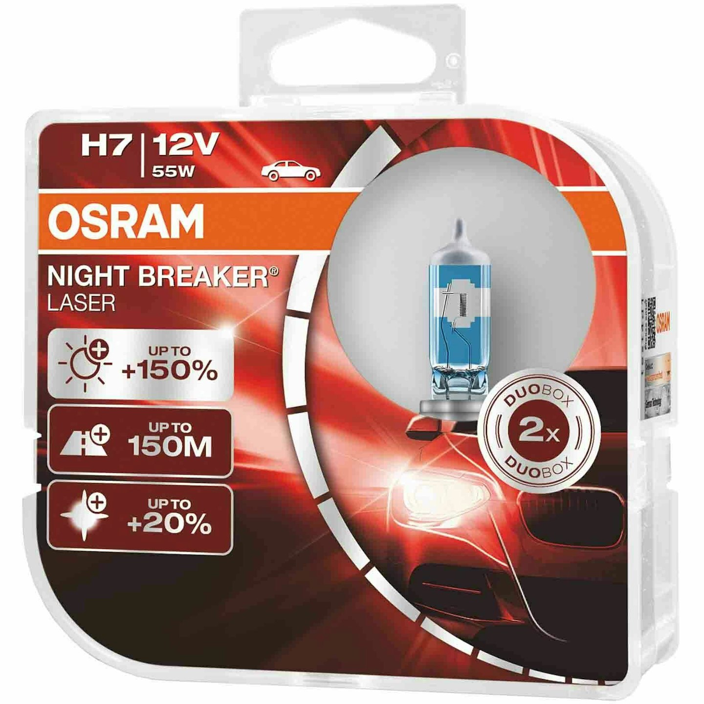 OSRAM Night Breaker Laser H7 Car Headlight Bulbs