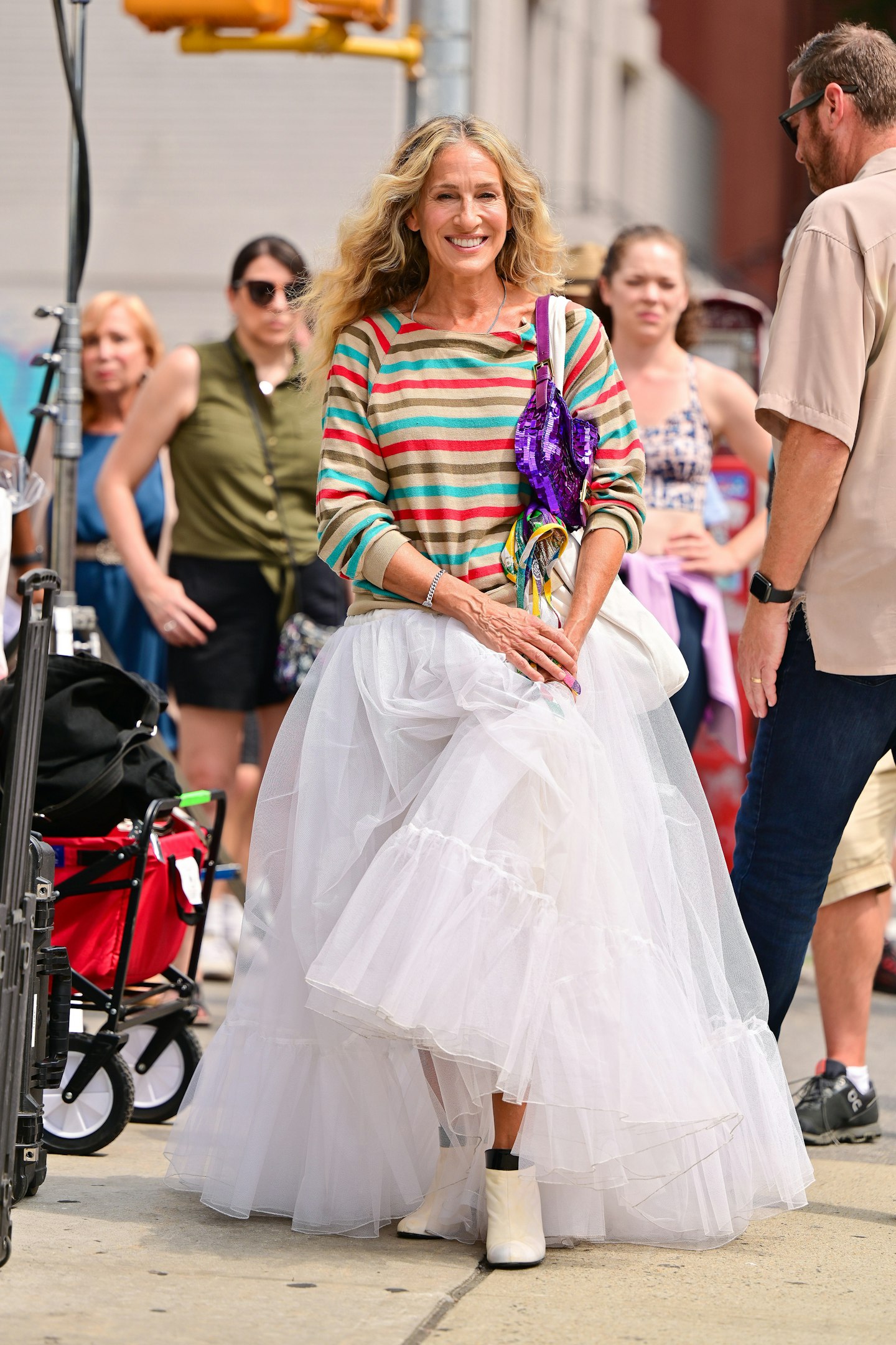 Bridget Moynahan Spotted on the Set of the Sex and the City Revival