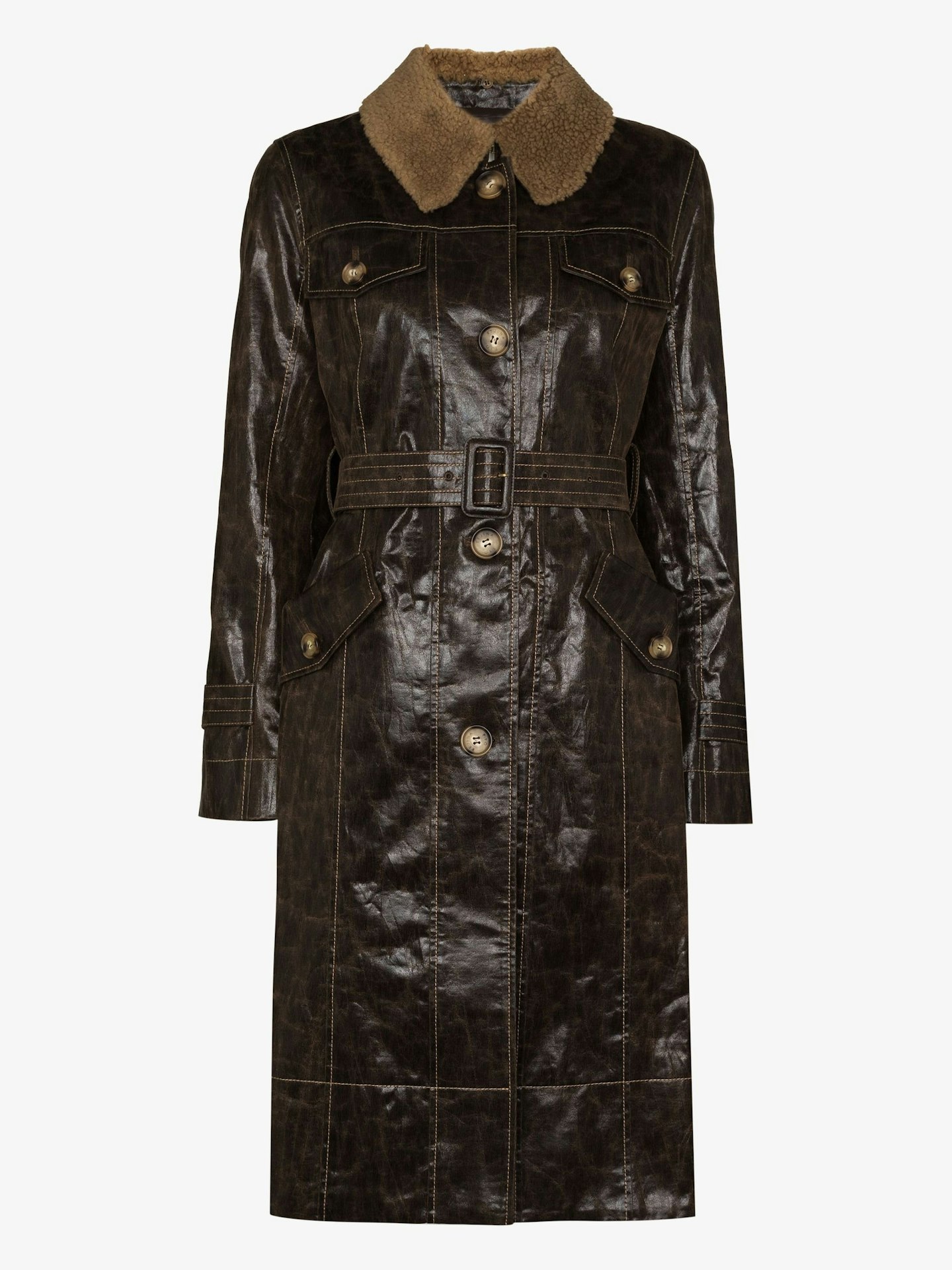 Rejina Pyo, Hana Faux-Leather Coat, £795