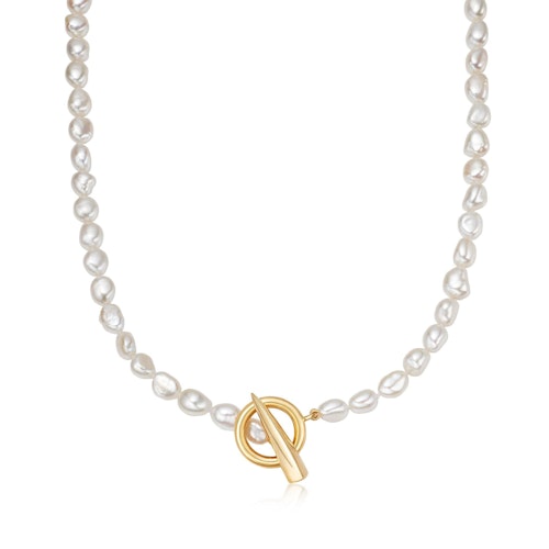 Tiktok necklace trend pearl Clearance