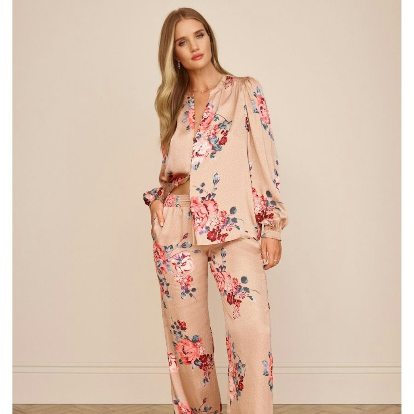 Rosie Satin Floral Pyjama Set
