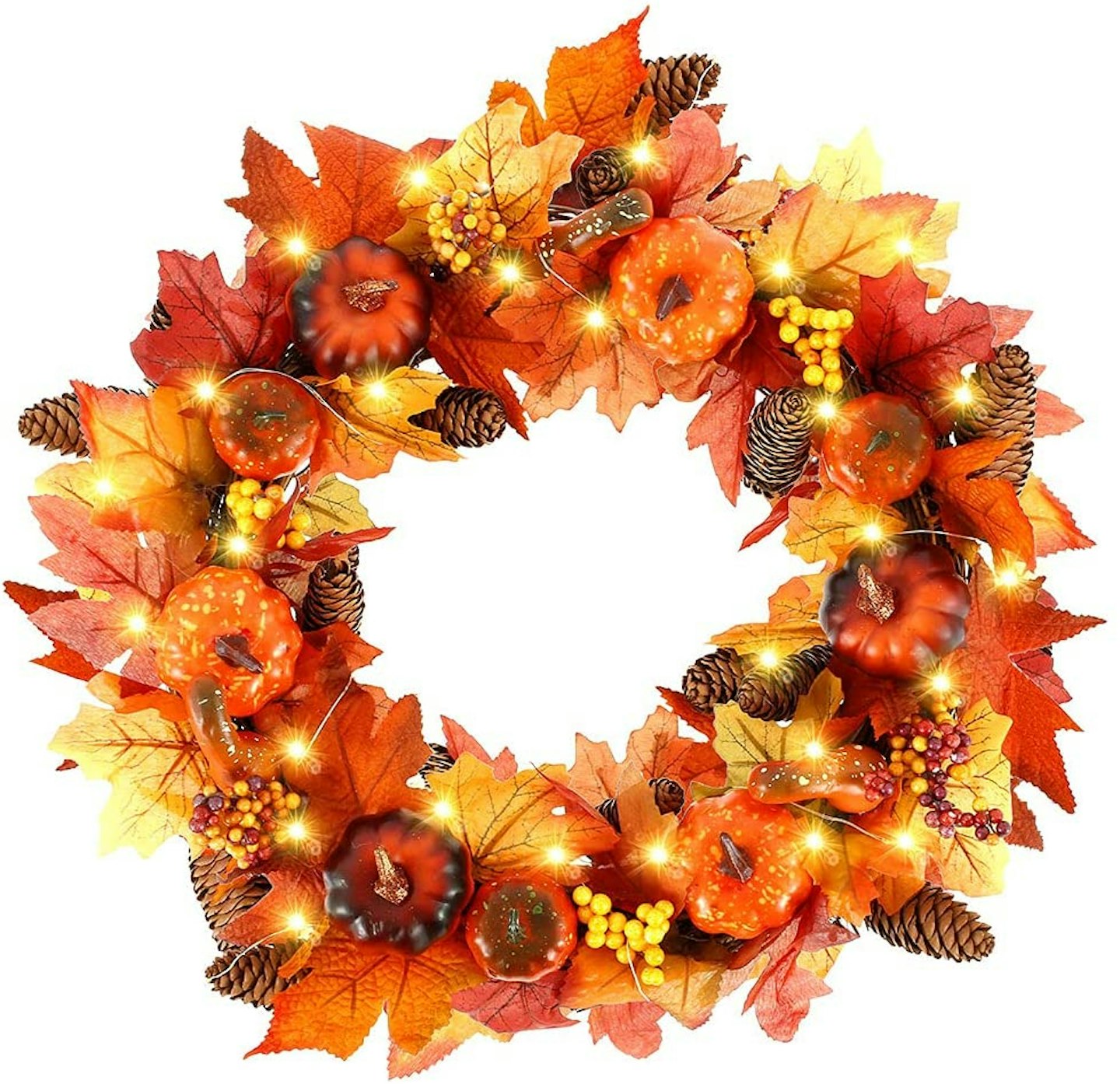 Autumn LED wreath
