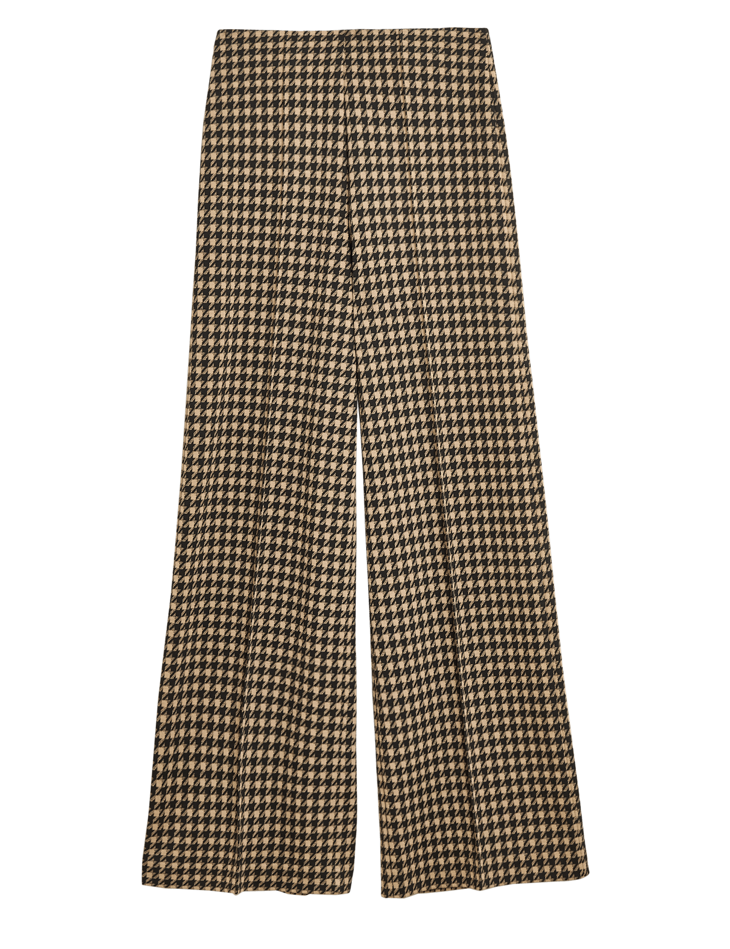 M&S, Jersey Dogtooth Wide-Leg Trousers, £35