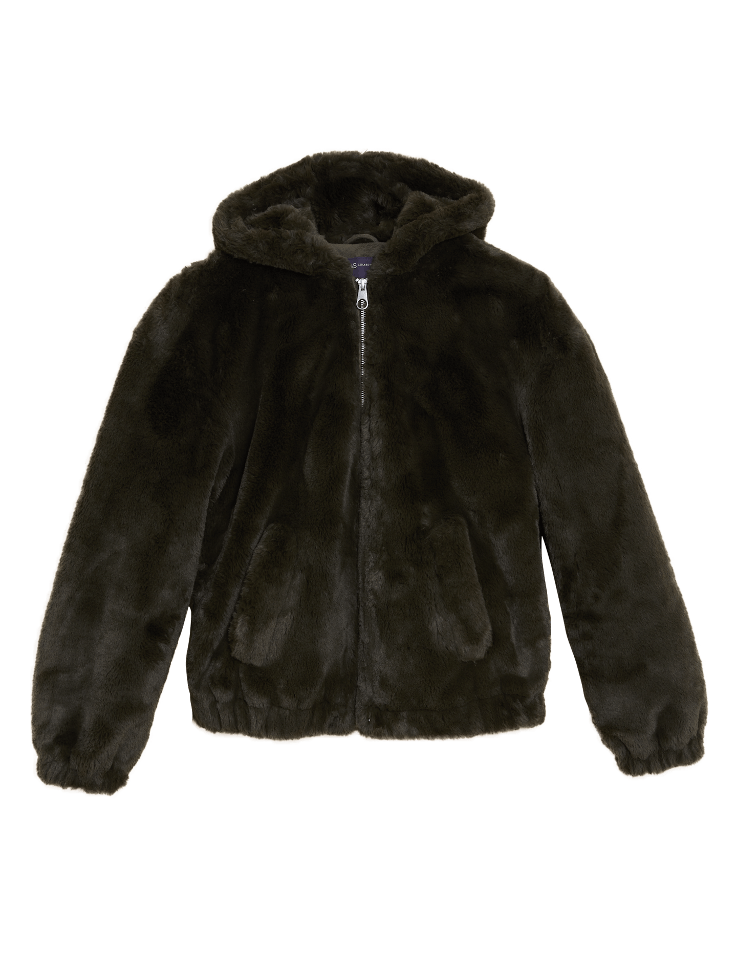 M&S, Faux-Fur Hooded Bomber Jacket, £59