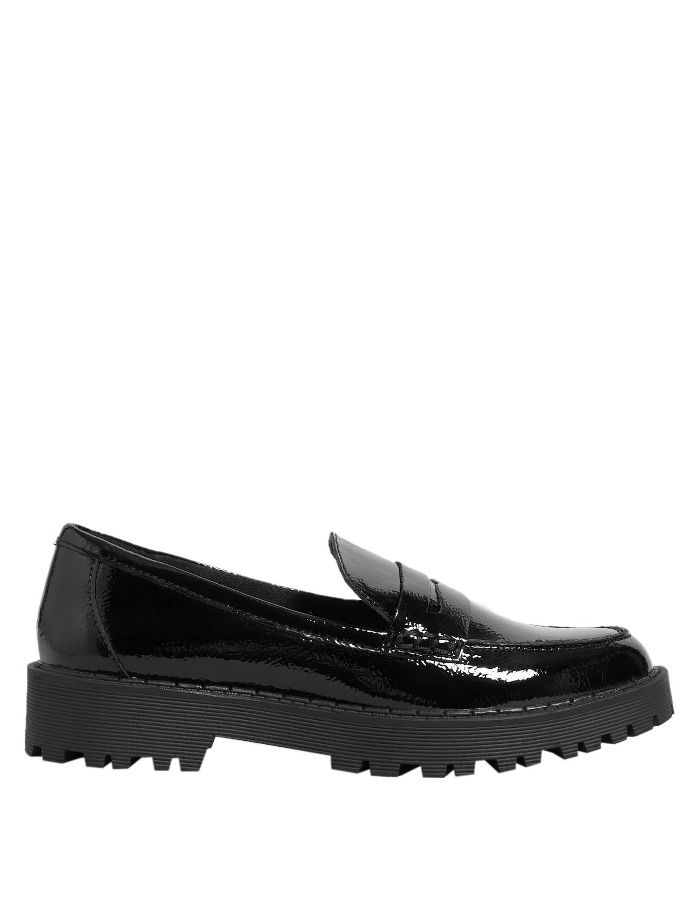 M&S, Leather Cleated Flatform Loafers, £49.50