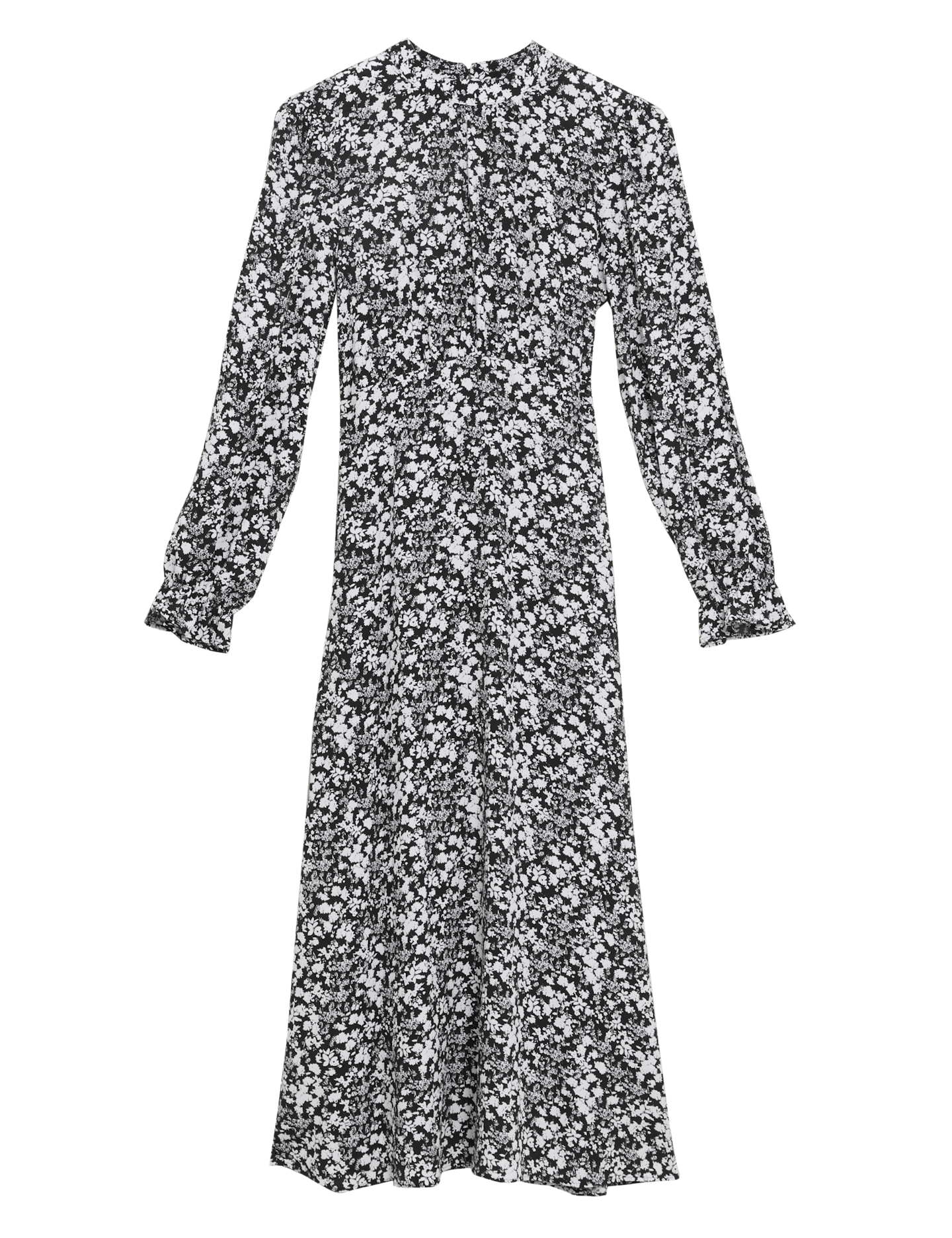 M&S, Floral High Neck Midi Tea Dress, £39.50