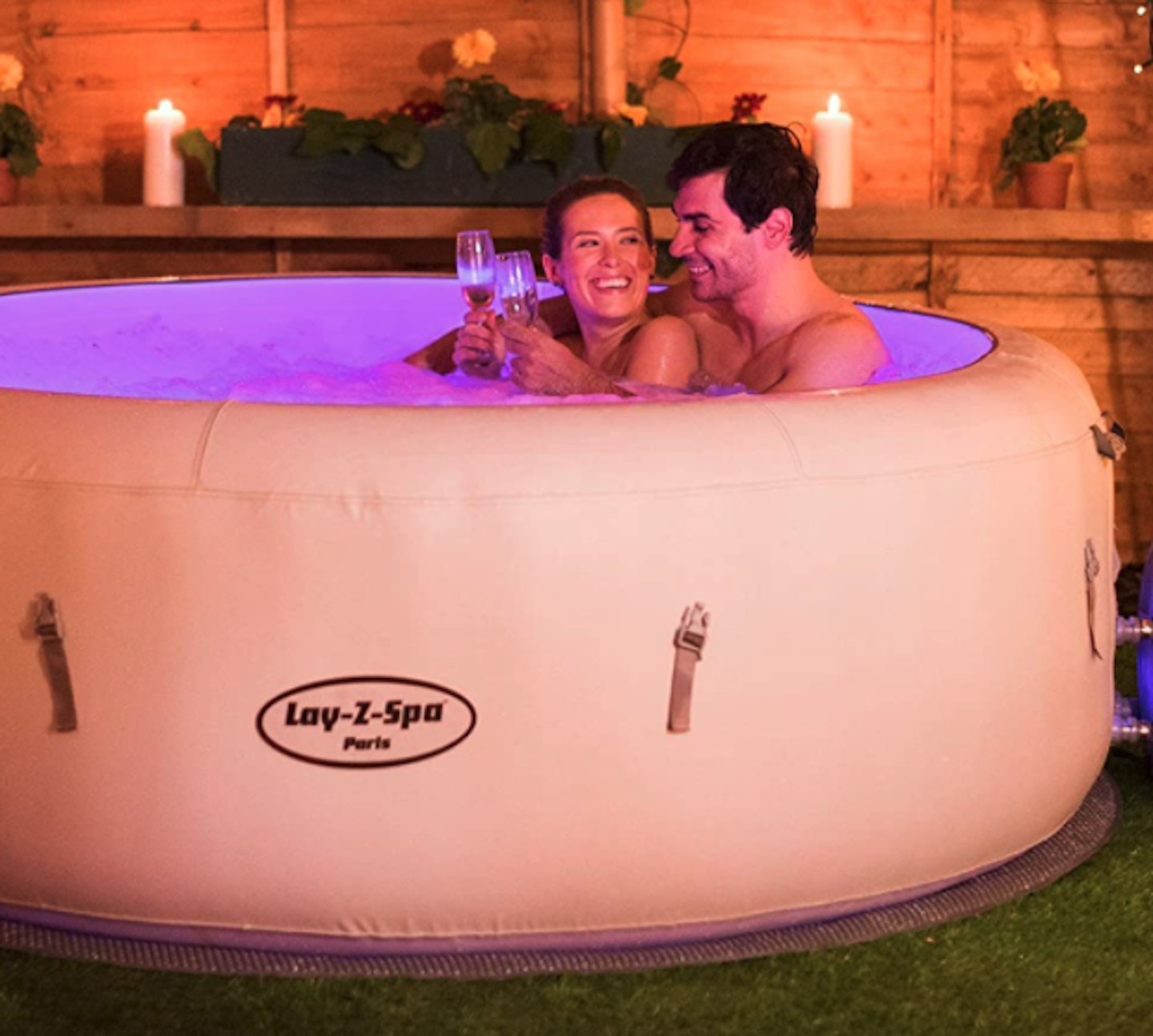 Lay -Z-Spa Paris Hot Tub with LED Lights