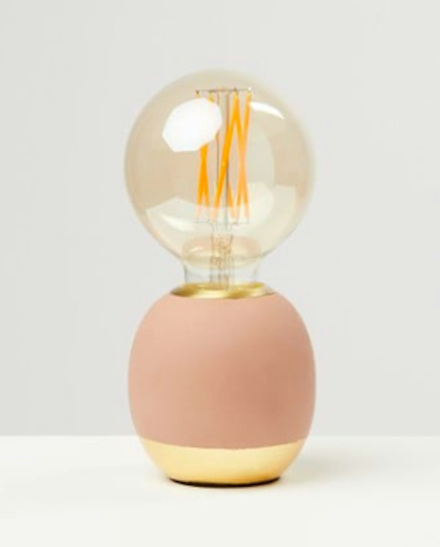 Oliver Bonas, Eva Pink Concrete & Gold Foil Desk & Table Lamp, £39.50