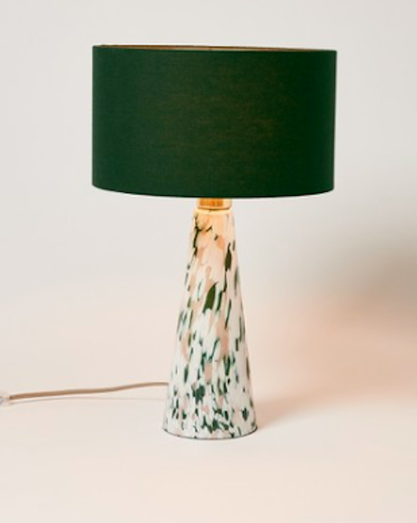 Oliver Bonas, Green Recycled Glass Table & Desk Lamp Large, £125