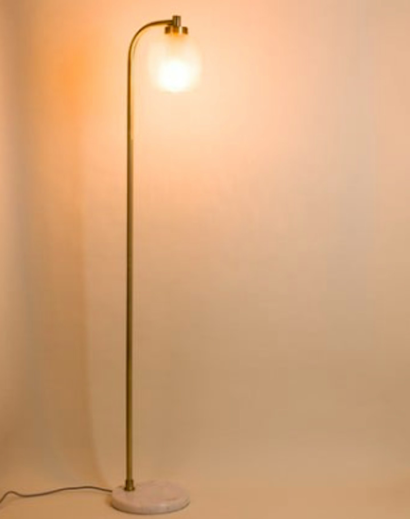 Oliver Bonas, Luce Gold Glass & Marble Floor Lamp, £149.50