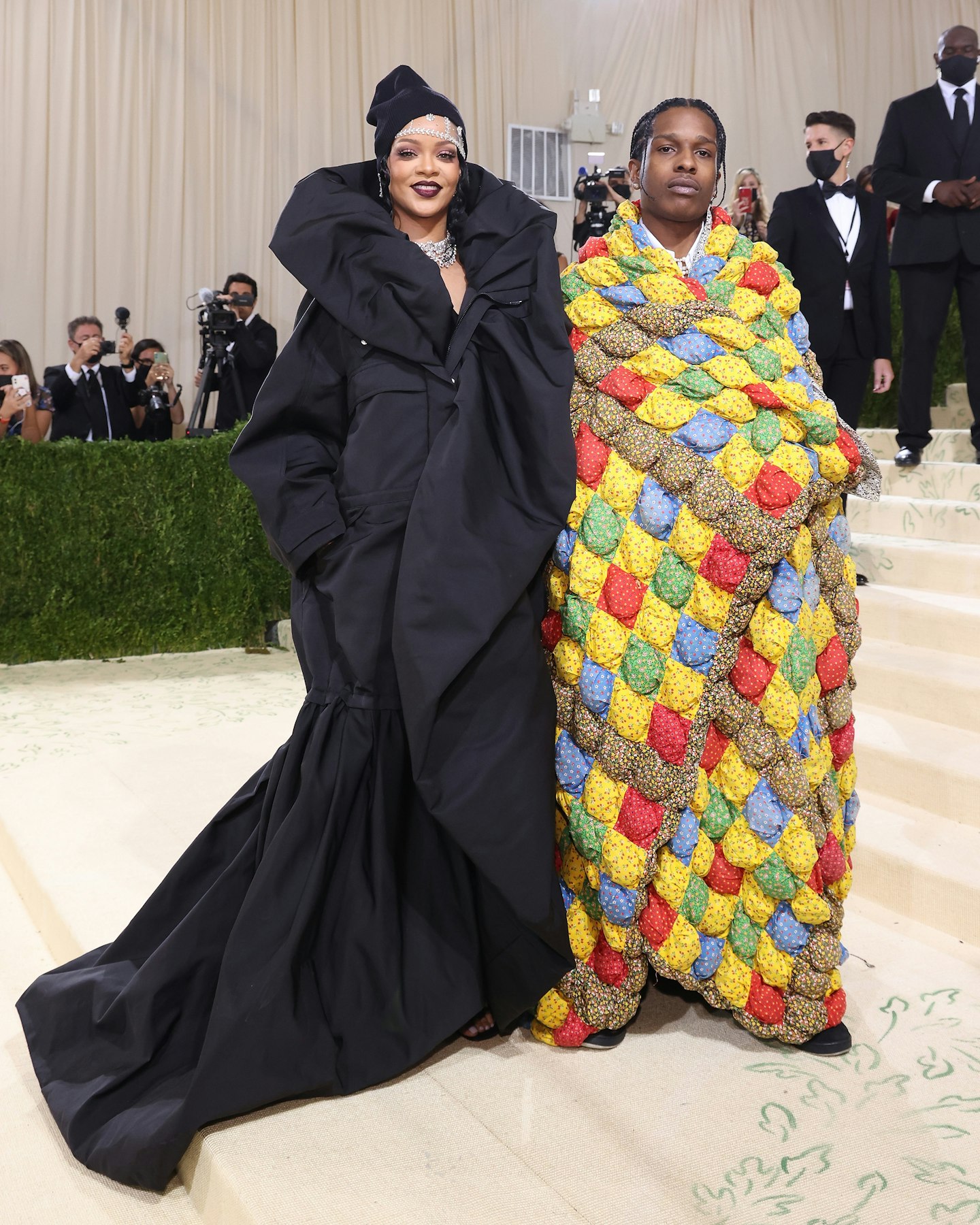 rihanna with asap rocky at the met gala 2021