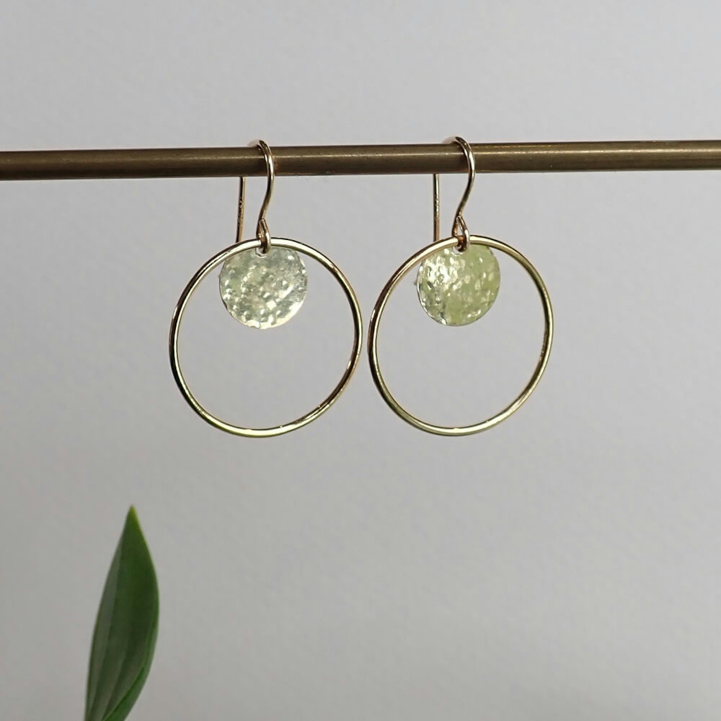 All The Falling Stars, Gold Disc Circle Earrings, £58.95