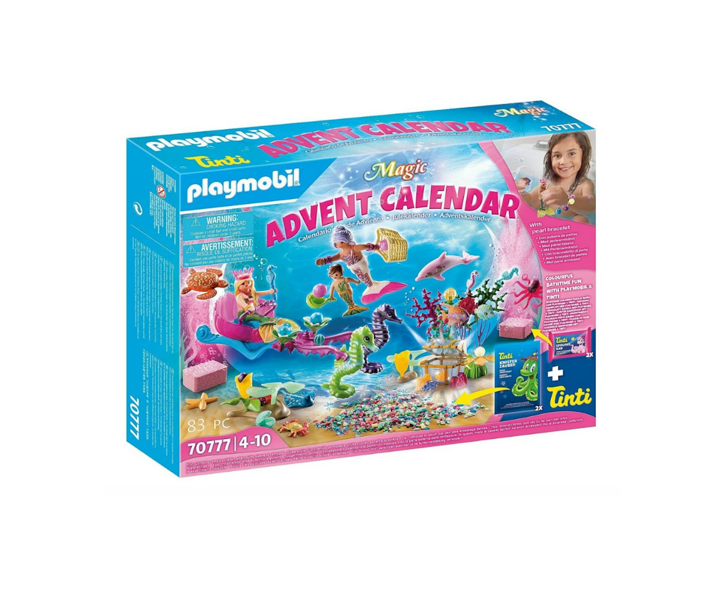Playmobil 70777 Magic Magical Mermaids Advent Calendar with Colour-Chaning Bubble Bath