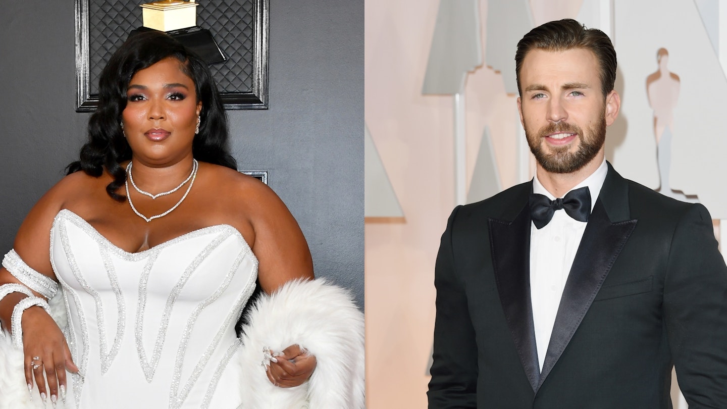 Lizzo and Chris Evans