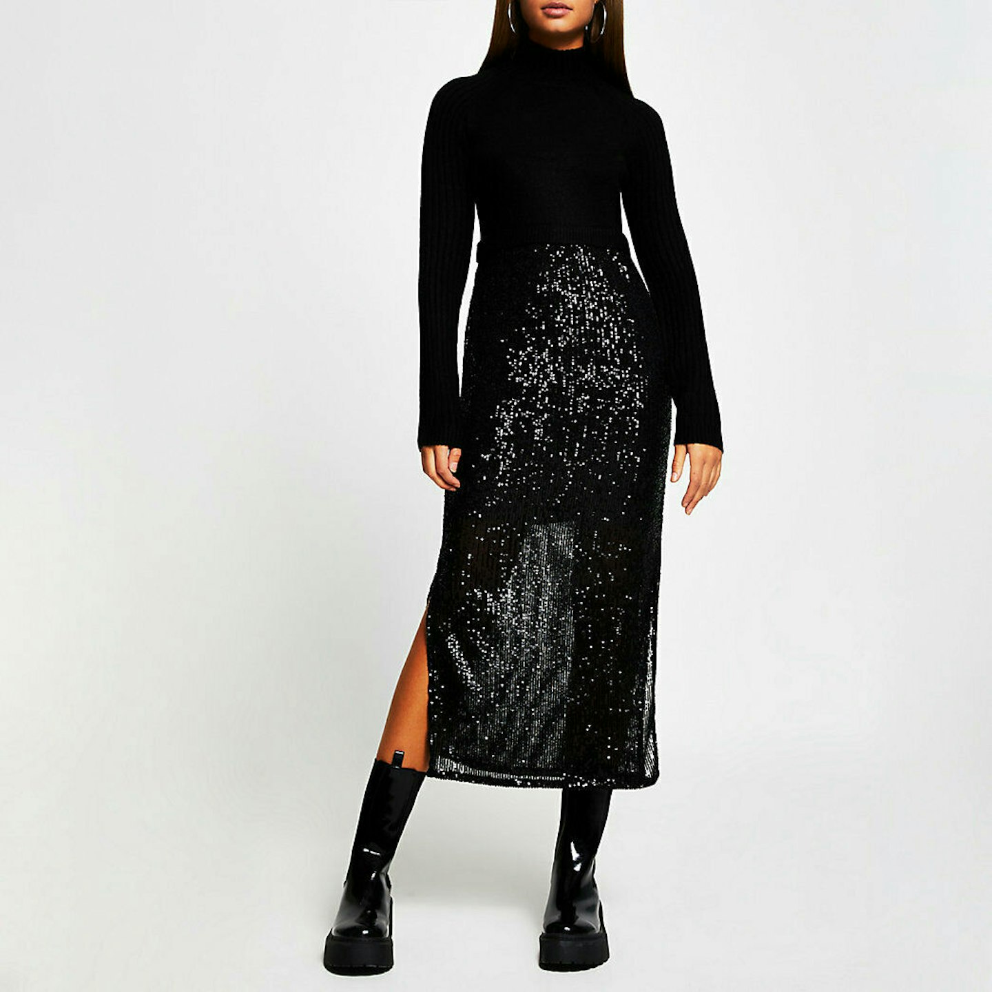 River Island, Sequin Jumper Dress, £38