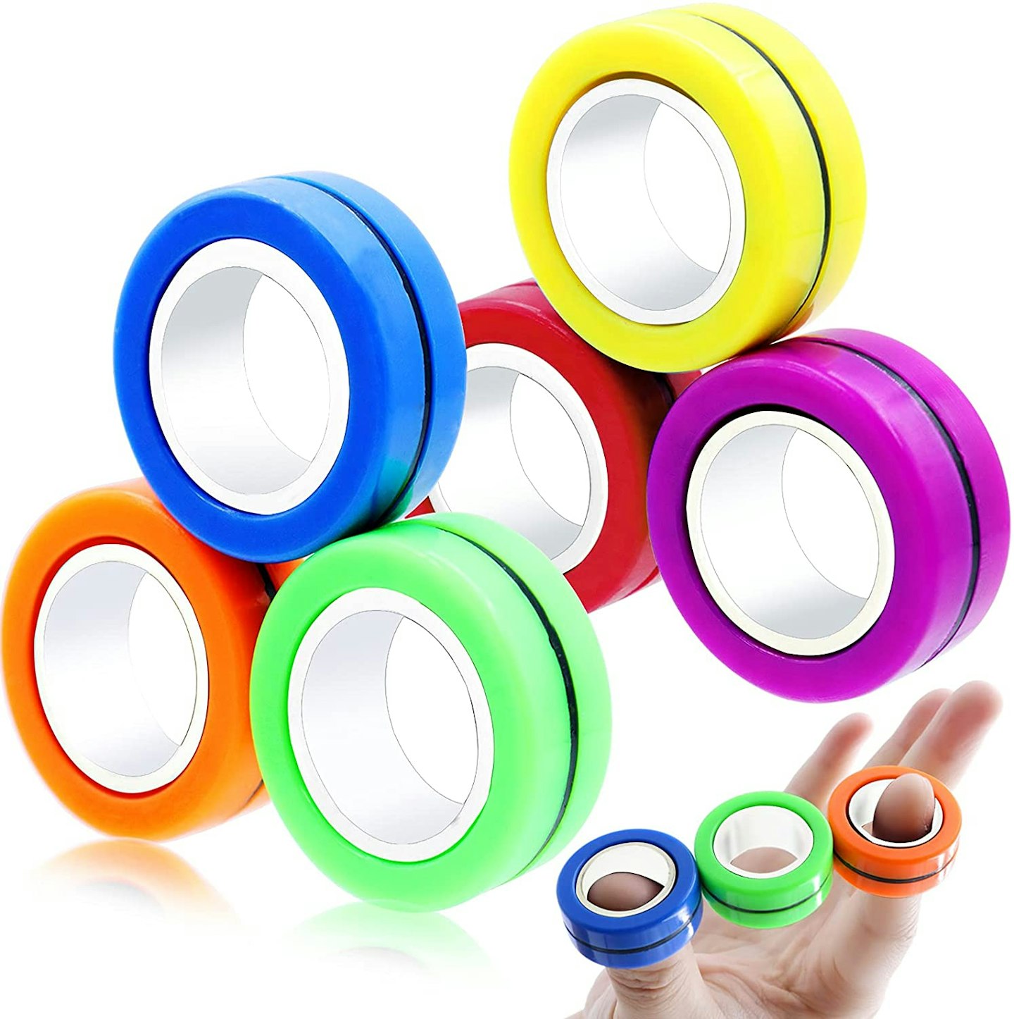 FunnyMe Magnetic Rings Fidget Toys