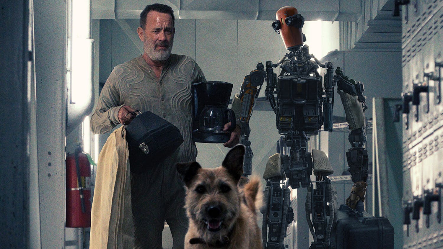 Tom Hanks Has A Cute Dog And A Robot Pal In Trailer For Amblin SciFi