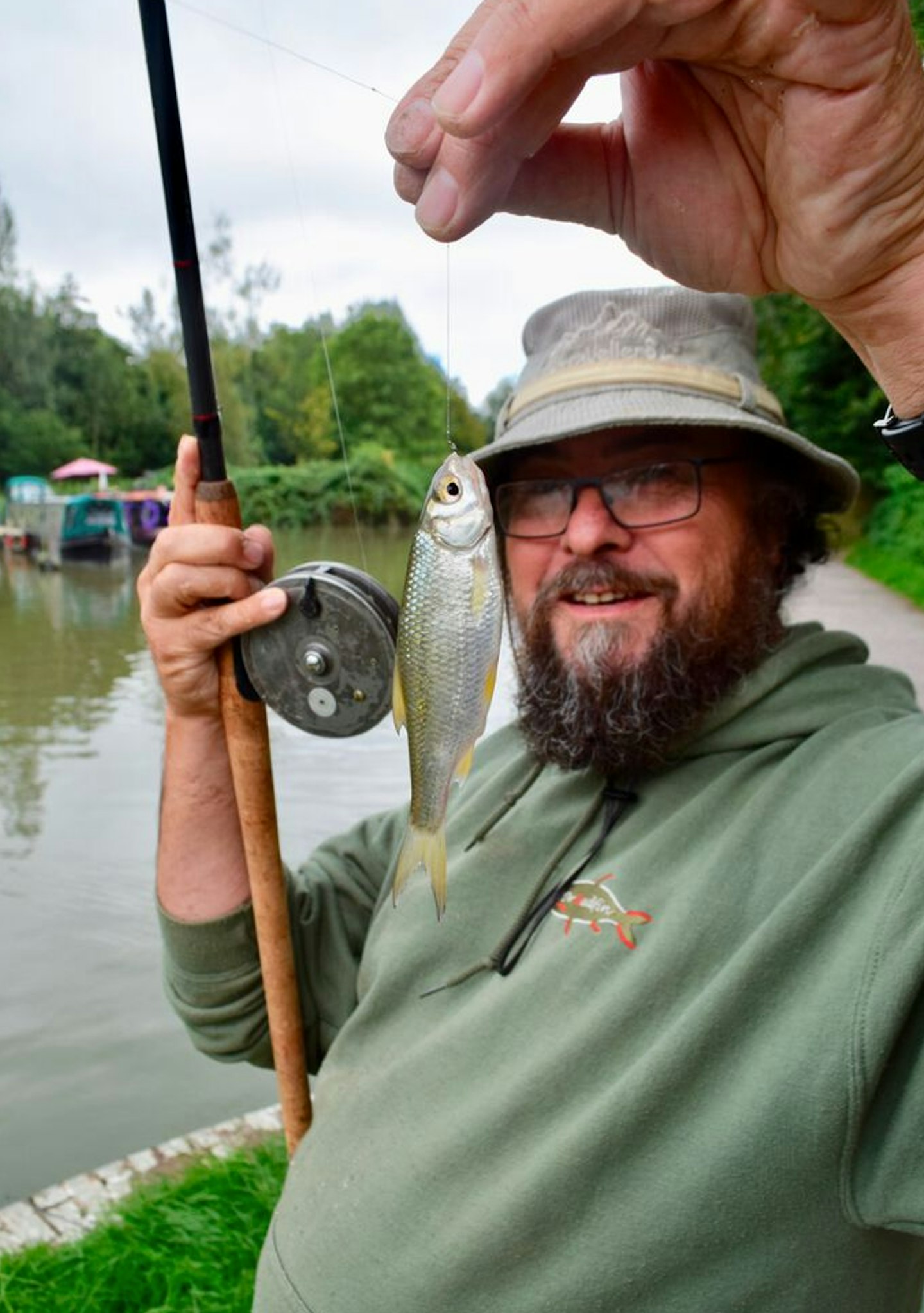River angler Mark Everard loves a spot of canal fishing