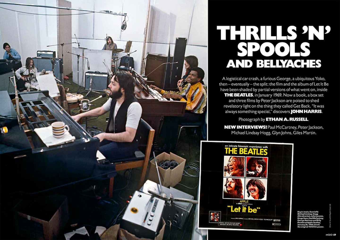 The opening spread of MOJO’s 13-page Get Back/Let It Be feature.