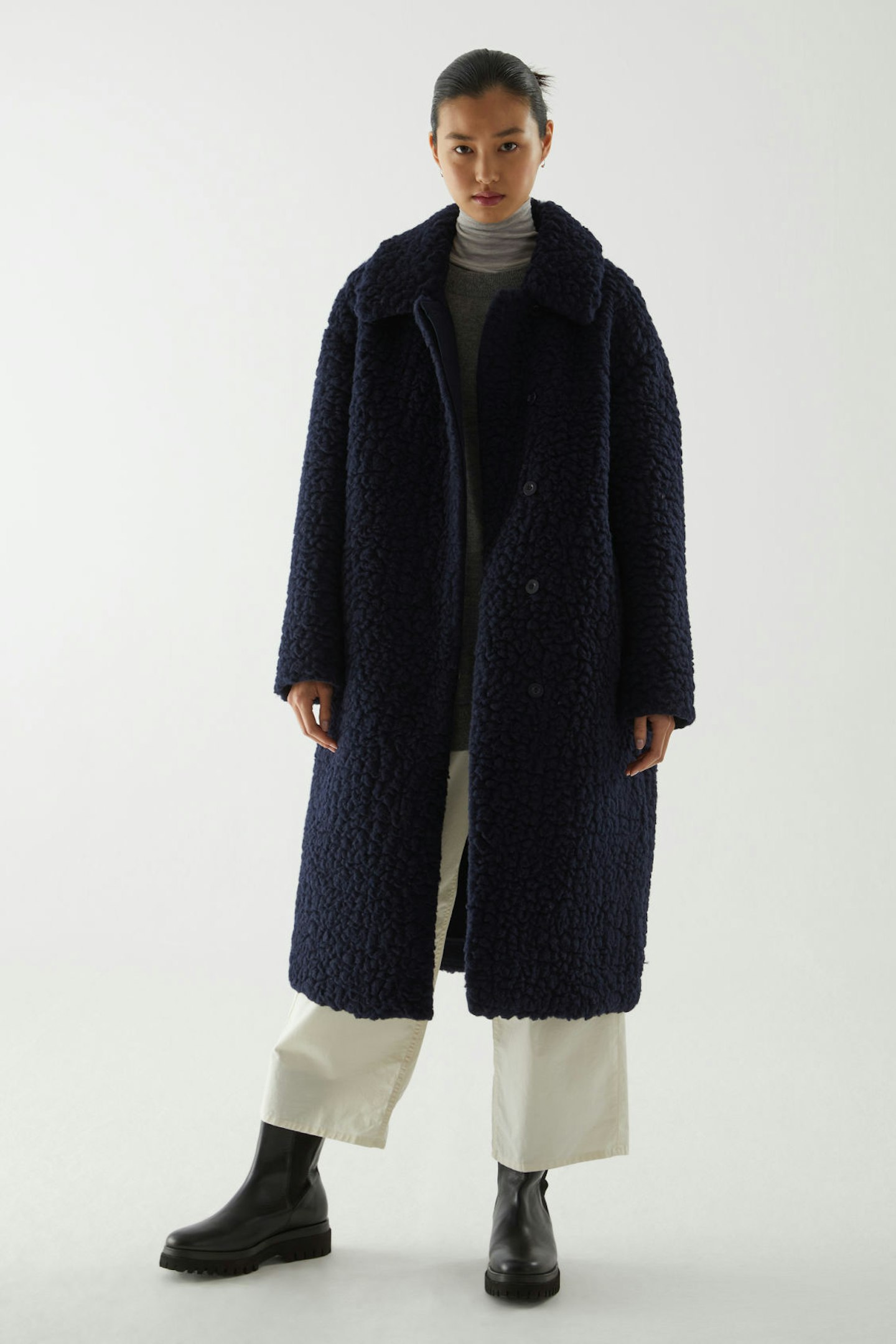 COS, Wool Fleece Teddy Coat, £225