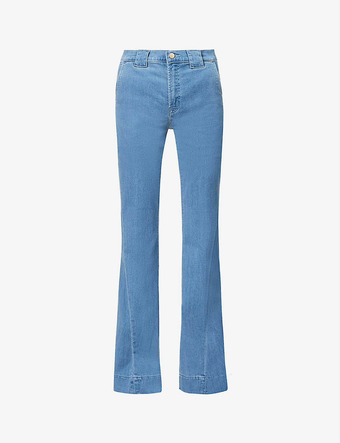 J Brand, Slim-Fit High-Rise Stretch-Denim Flared Jeans, £275