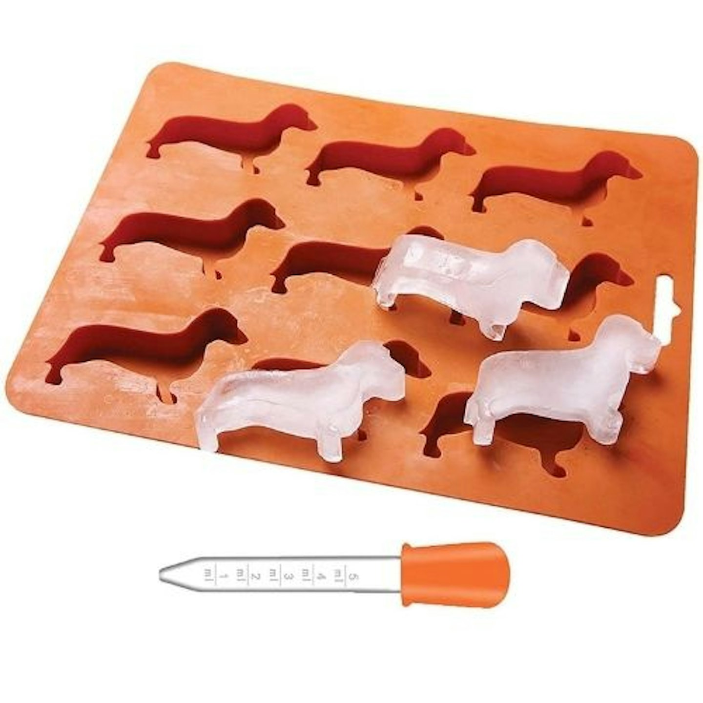 Dachshund Dog Shaped Silicone Ice Cube Moulds