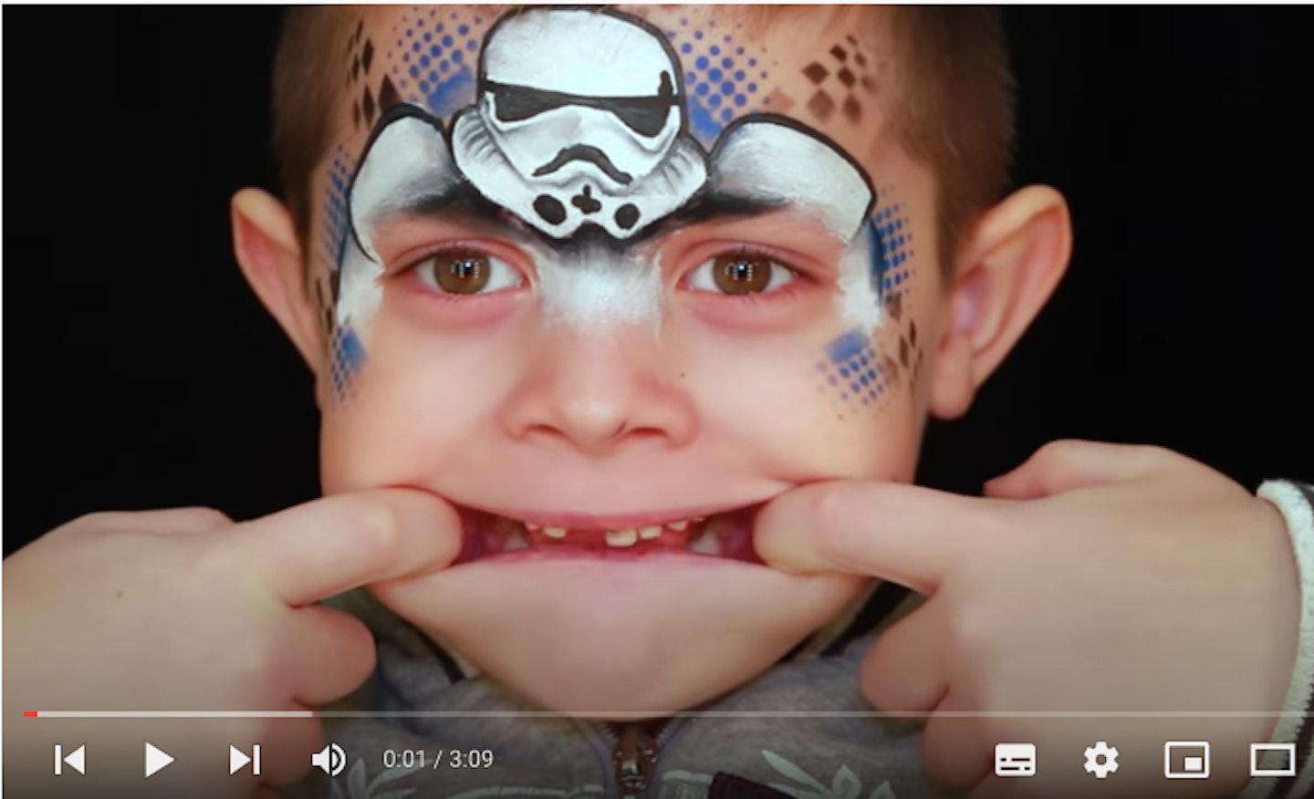 Easy Halloween face paint for kids - the best tutorials on the