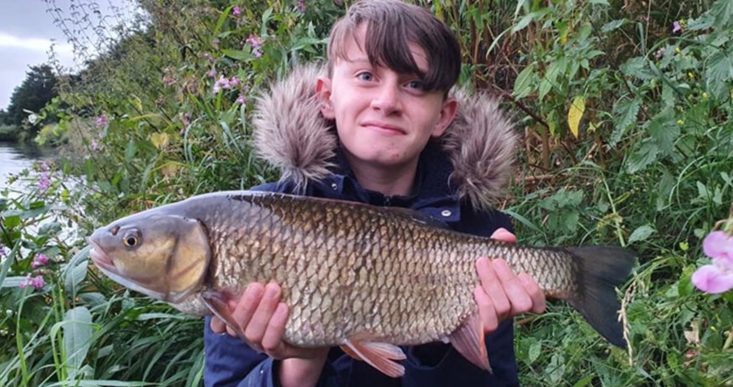 Legered halibut pellets fooled Harrison’s 7lb 4oz Trent chub