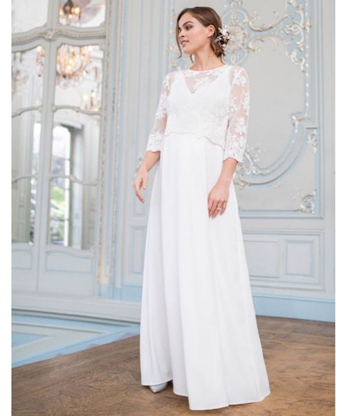 Gorgeous and affordable maternity wedding dresses for pregnant brides ...