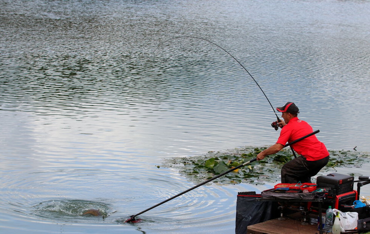 Stuart was ahead from the start, landing a string of fish for a winning 174-9-0