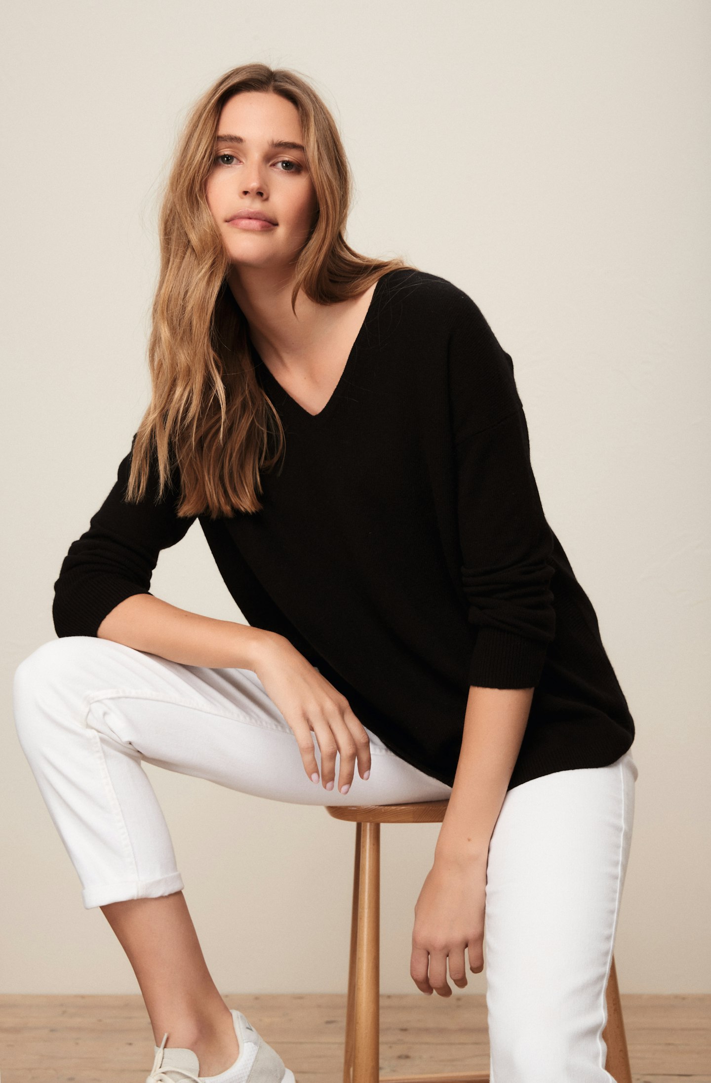 The White Company, Cashmere V-Neck Jumper, £149