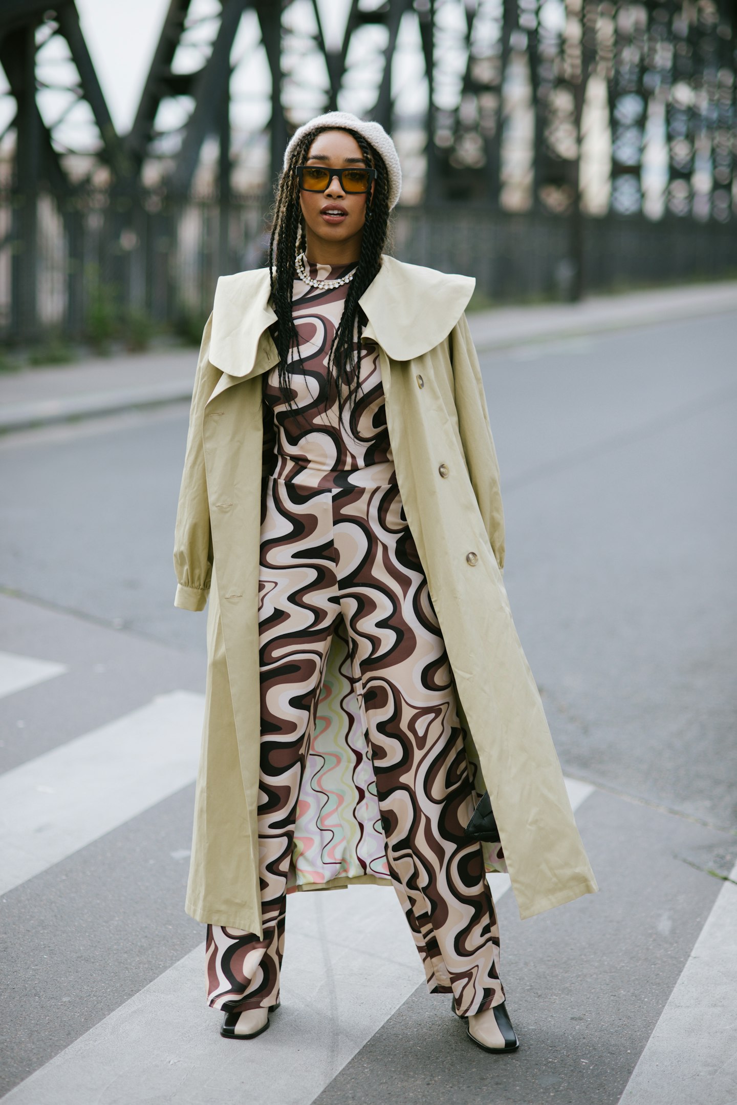 Psychedelic prints are everywhere this season, and this is a lesson in how to wear them