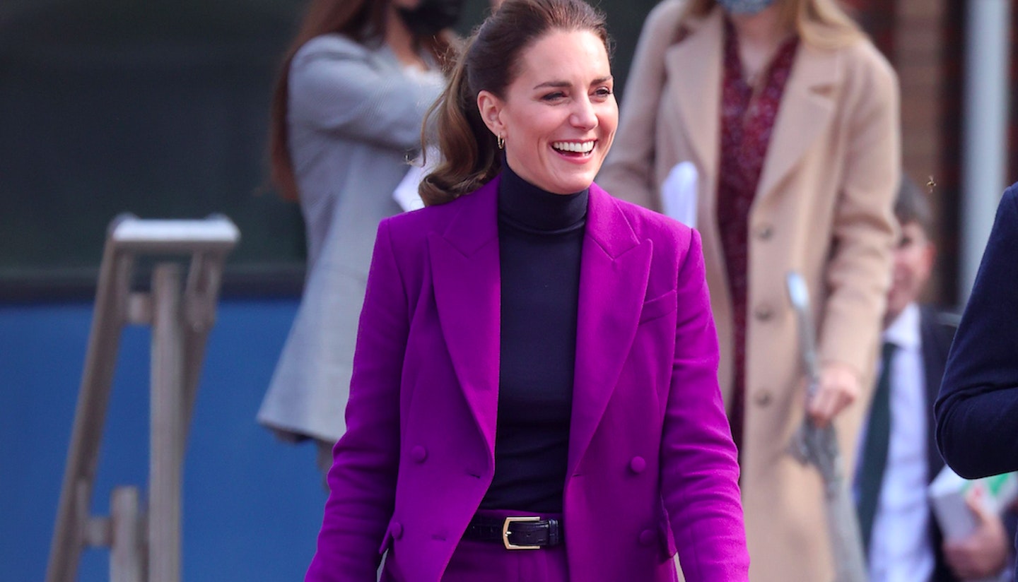 Kate Middleton wearing a suit from Emilia Wickstead 