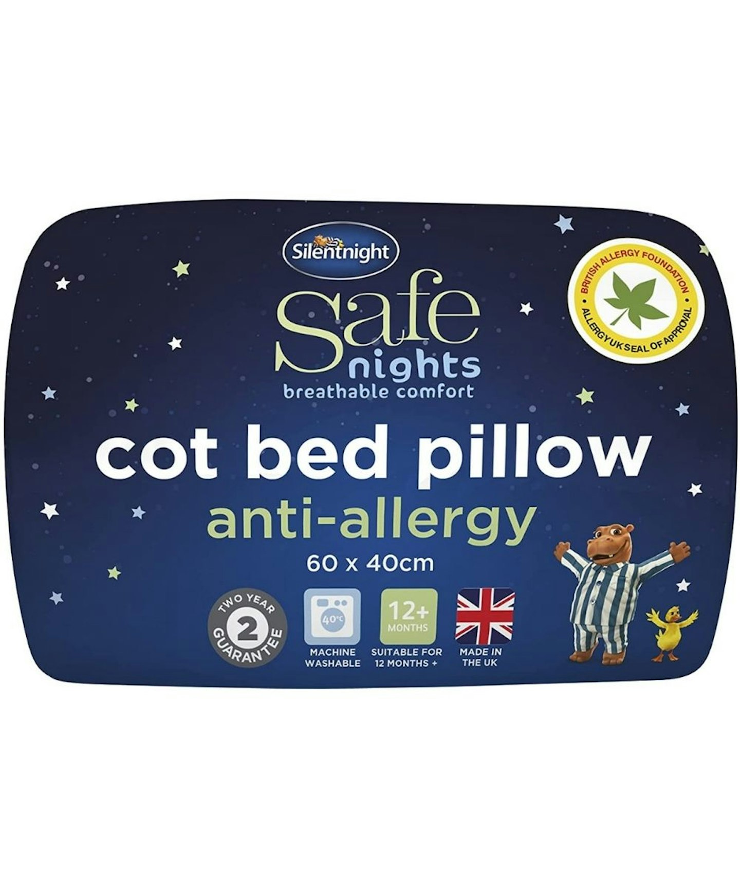 Silentnight Safe Nights Anti-Allergy Cot Bed Pillow