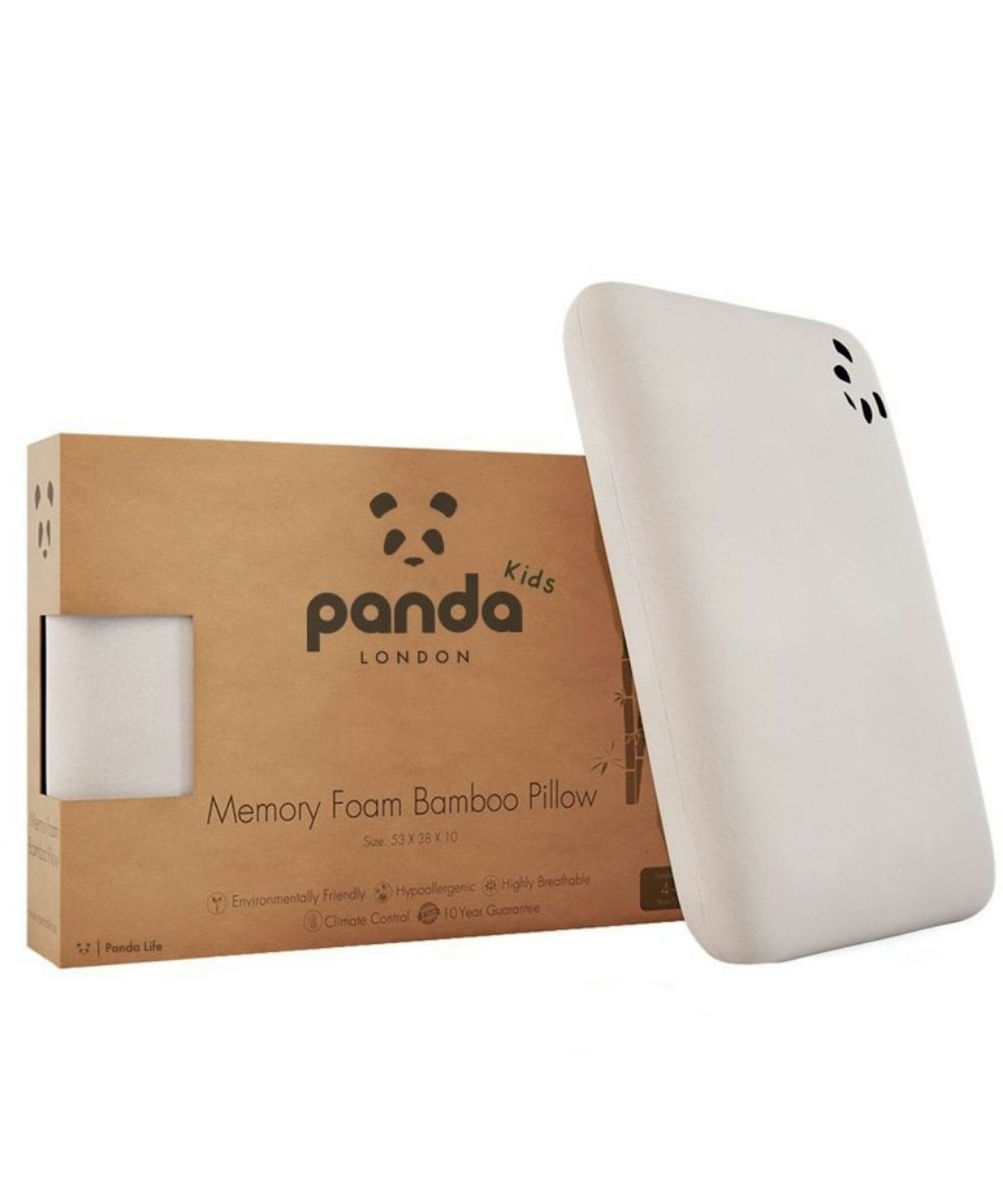 Panda Kids Memory Foam Bamboo Pillow