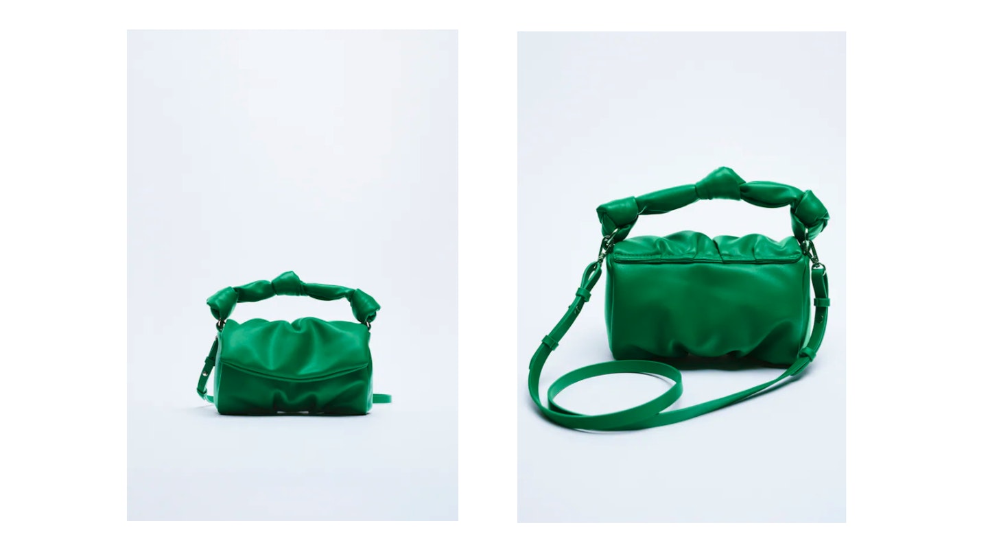 Knotted soft crossbody bag