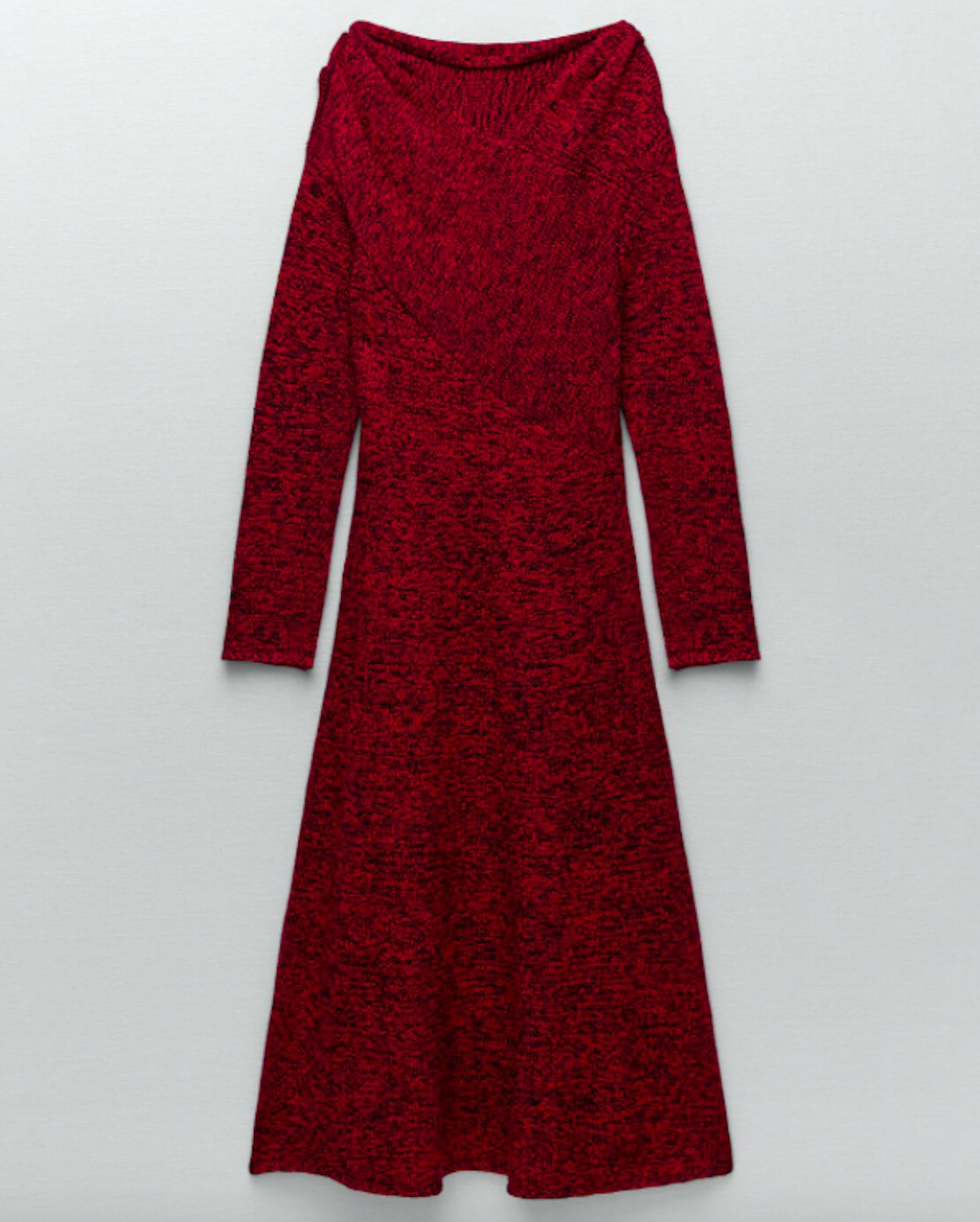 Zara, Knit Dress With Gathered Shoulders, £59.99